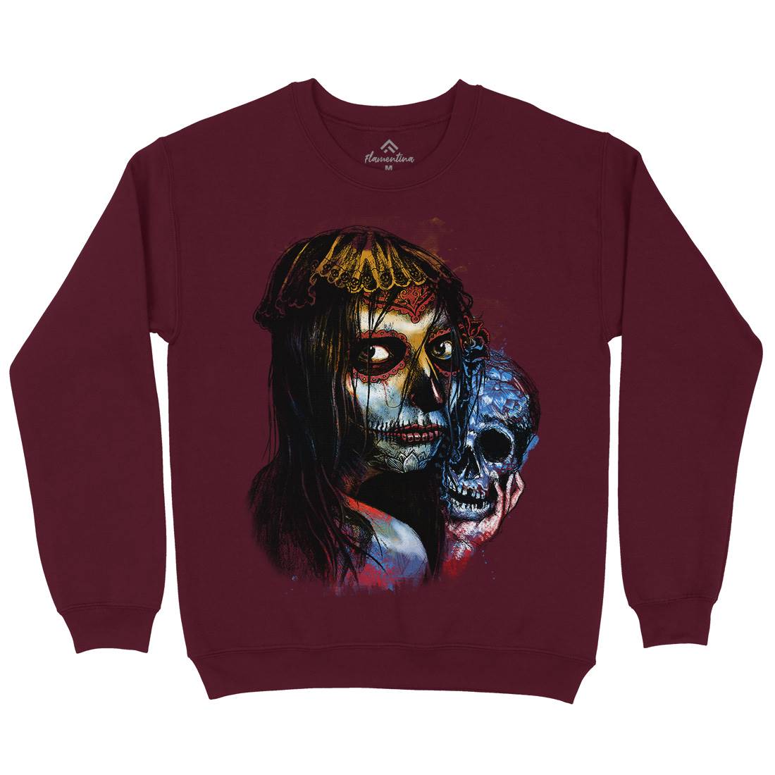 Death Girl Mens Crew Neck Sweatshirt Horror D052