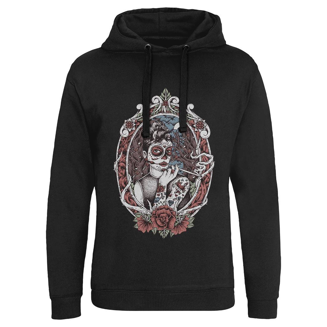 Death Lady Mens Hoodie Without Pocket Horror D053