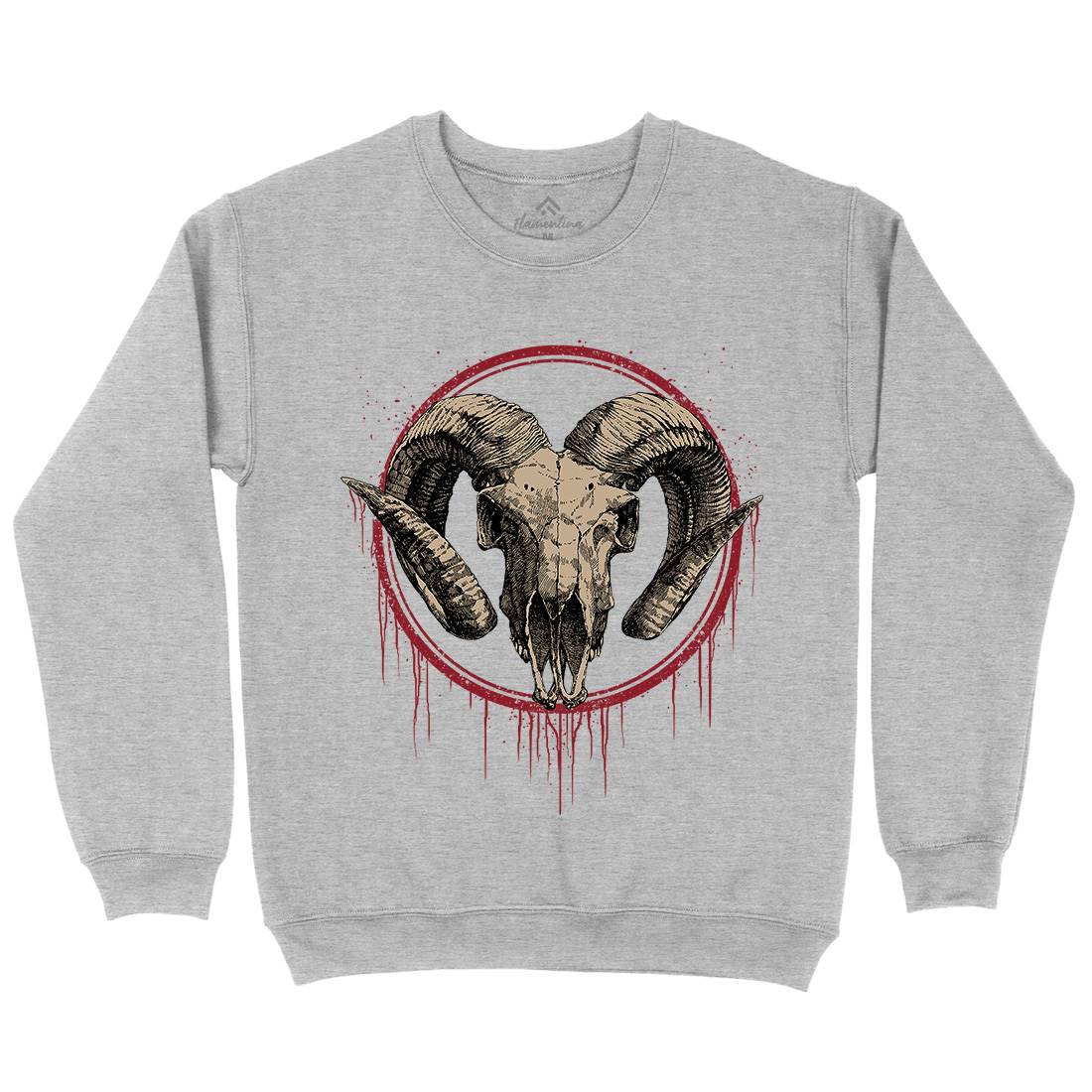 Lamb Mens Crew Neck Sweatshirt Horror D054