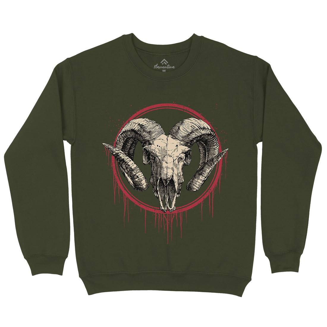 Lamb Mens Crew Neck Sweatshirt Horror D054