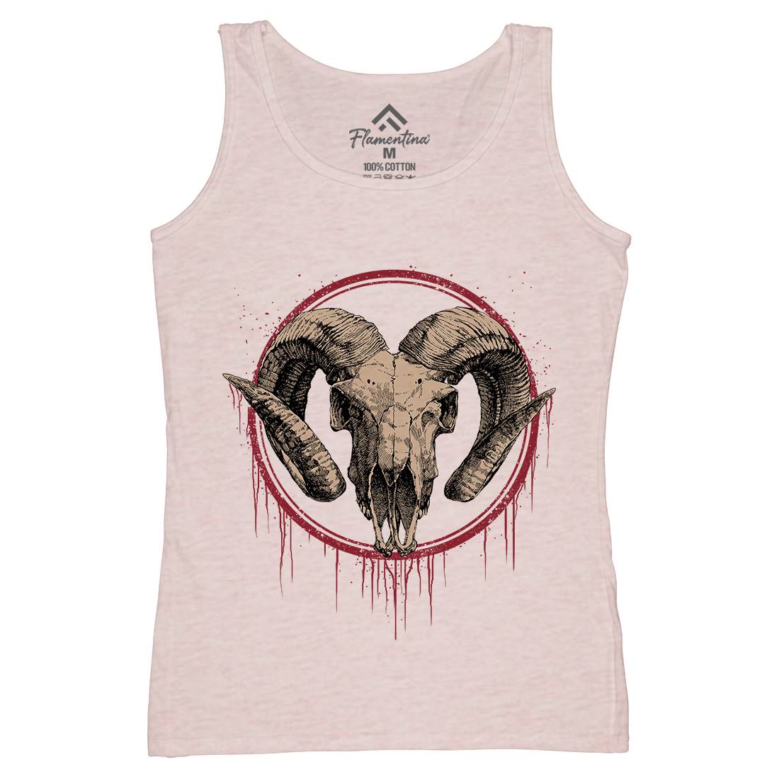 Lamb Womens Organic Tank Top Vest Horror D054