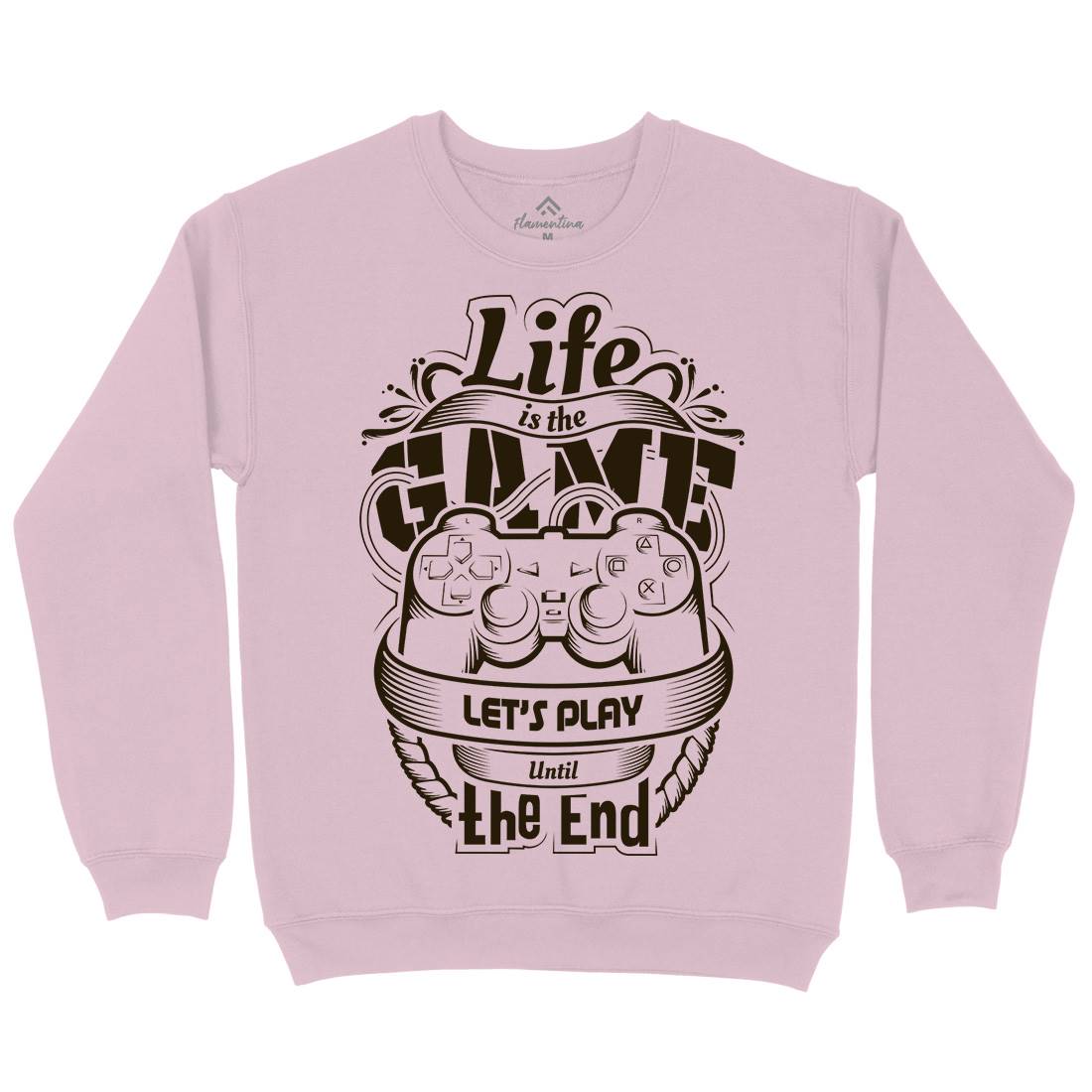 Life Is Game Kids Crew Neck Sweatshirt Geek D055