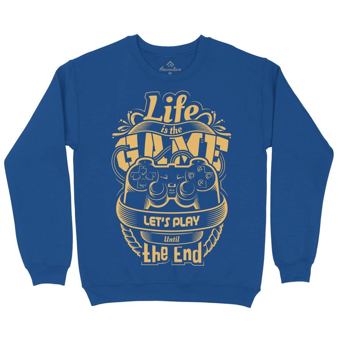Life Is Game Mens Crew Neck Sweatshirt Geek D055