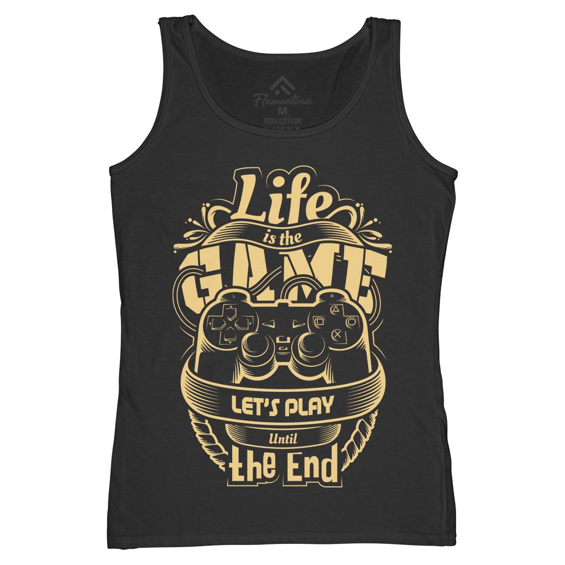Life Is Game Womens Organic Tank Top Vest Geek D055