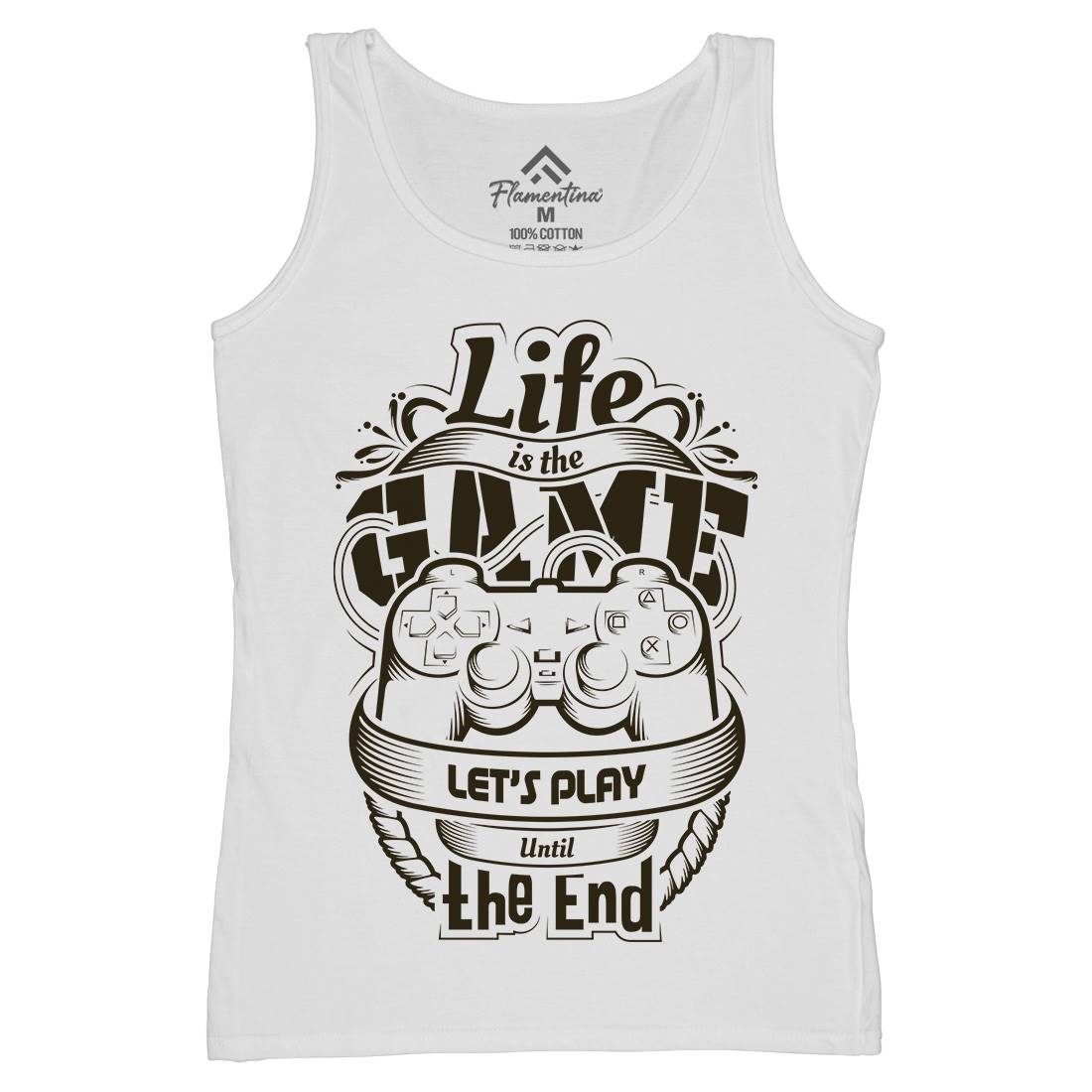 Life Is Game Womens Organic Tank Top Vest Geek D055