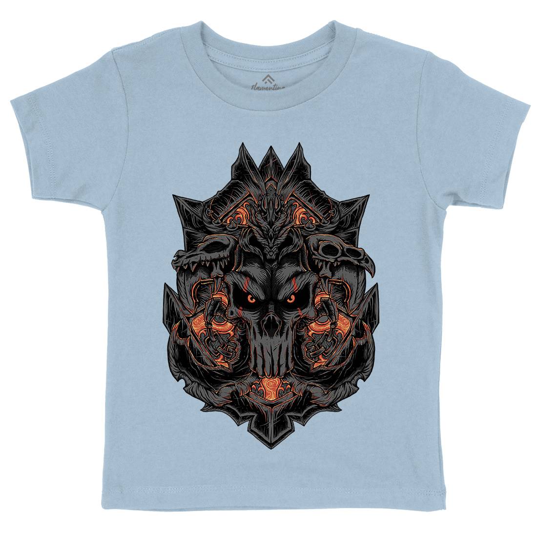 Mask War Kids Crew Neck T-Shirt Horror D058
