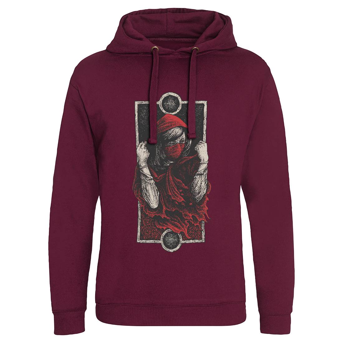 Red Hood Girl Mens Hoodie Without Pocket Horror D059