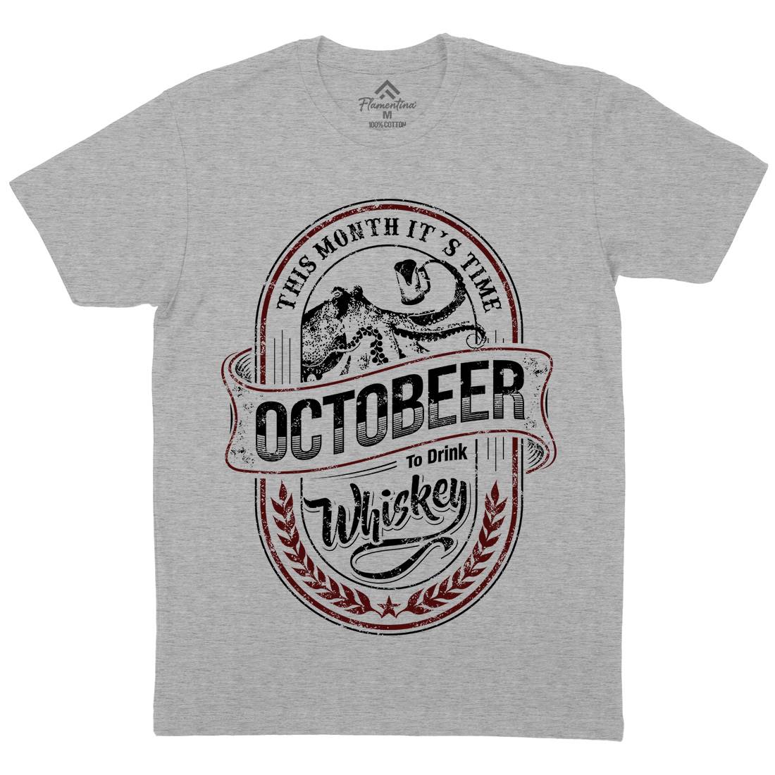 Octobeer Mens Crew Neck T-Shirt Drinks D061
