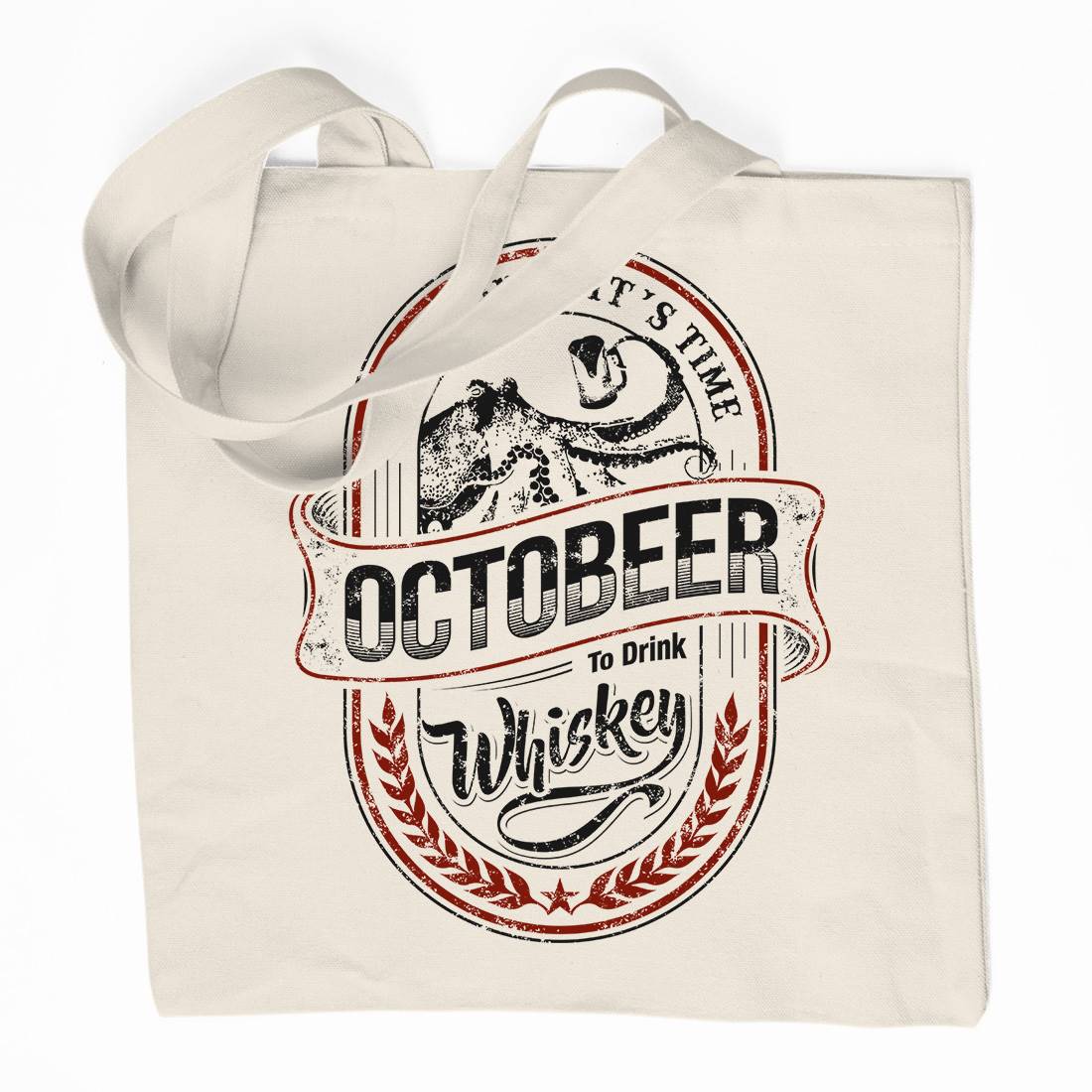 Octobeer Organic Premium Cotton Tote Bag Drinks D061