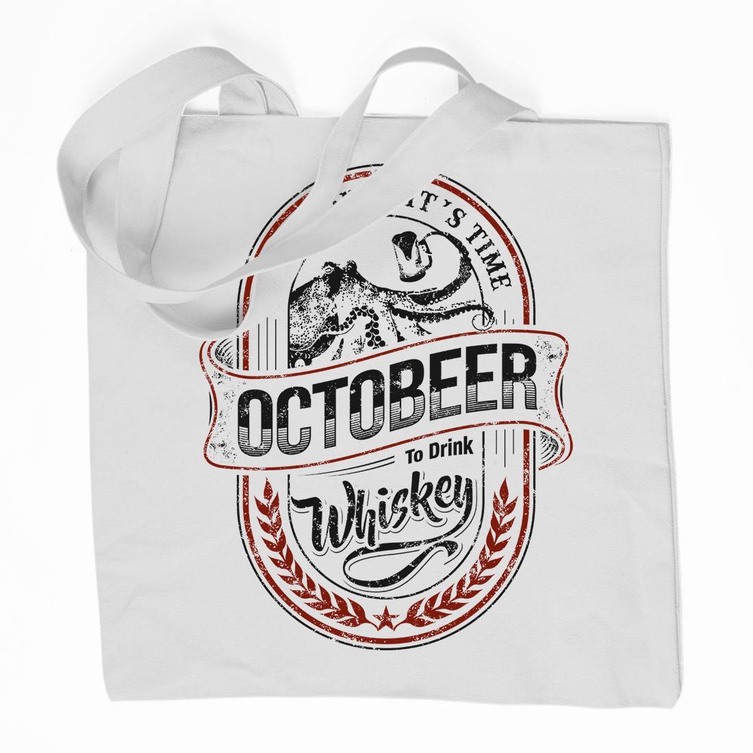 Octobeer Organic Premium Cotton Tote Bag Drinks D061