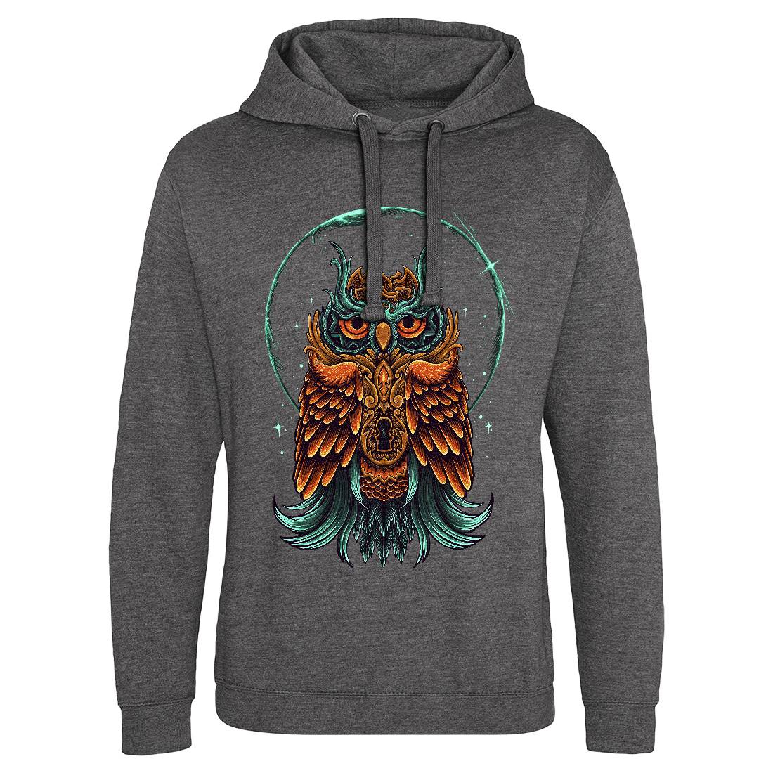 Owl Mens Hoodie Without Pocket Animals D064