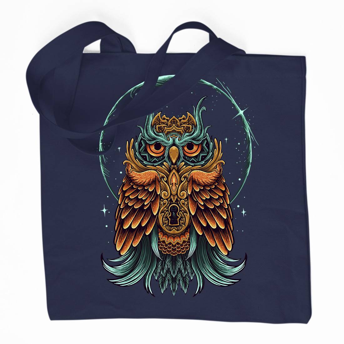 Owl Organic Premium Cotton Tote Bag Animals D064