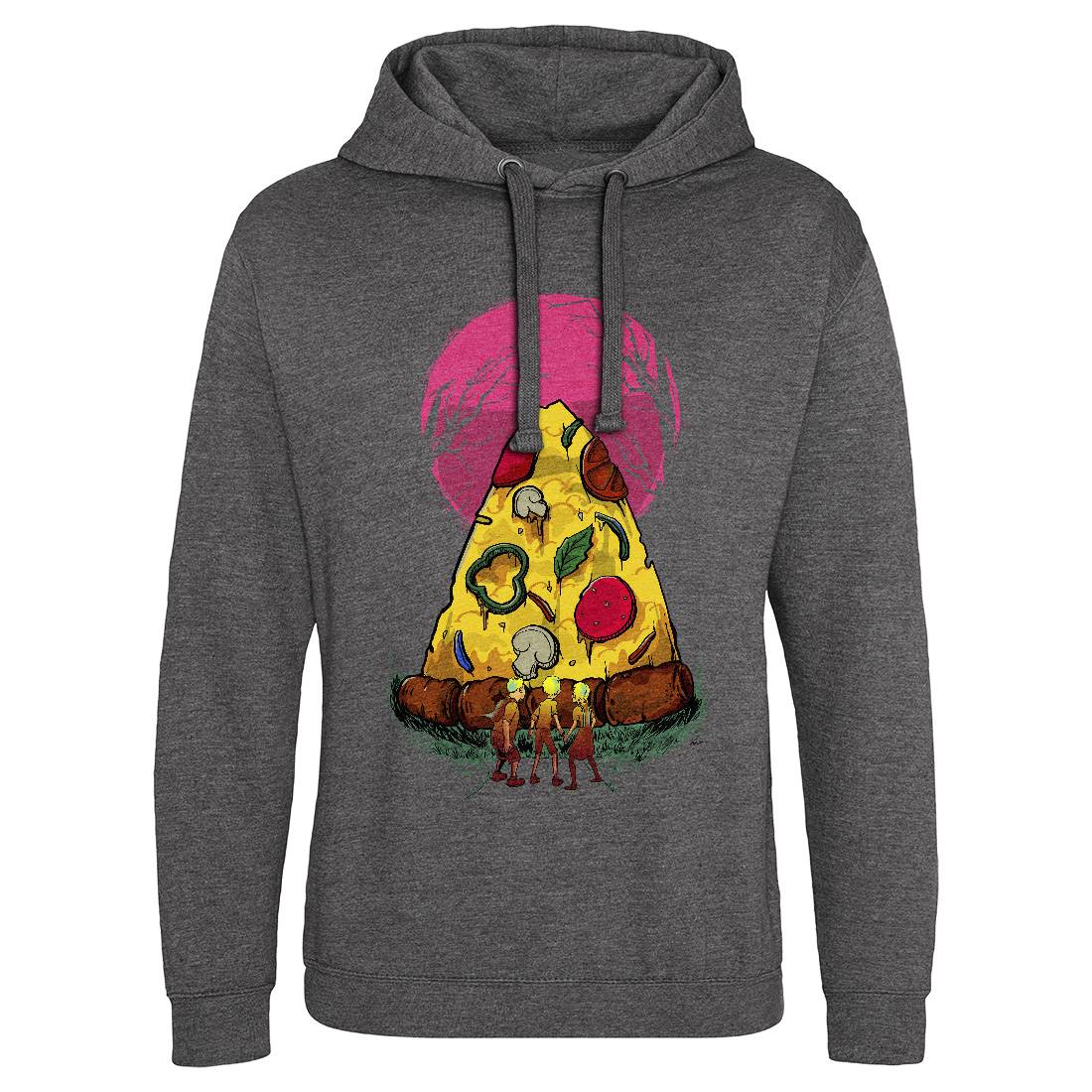 Pizza Monster Mens Hoodie Without Pocket Food D065
