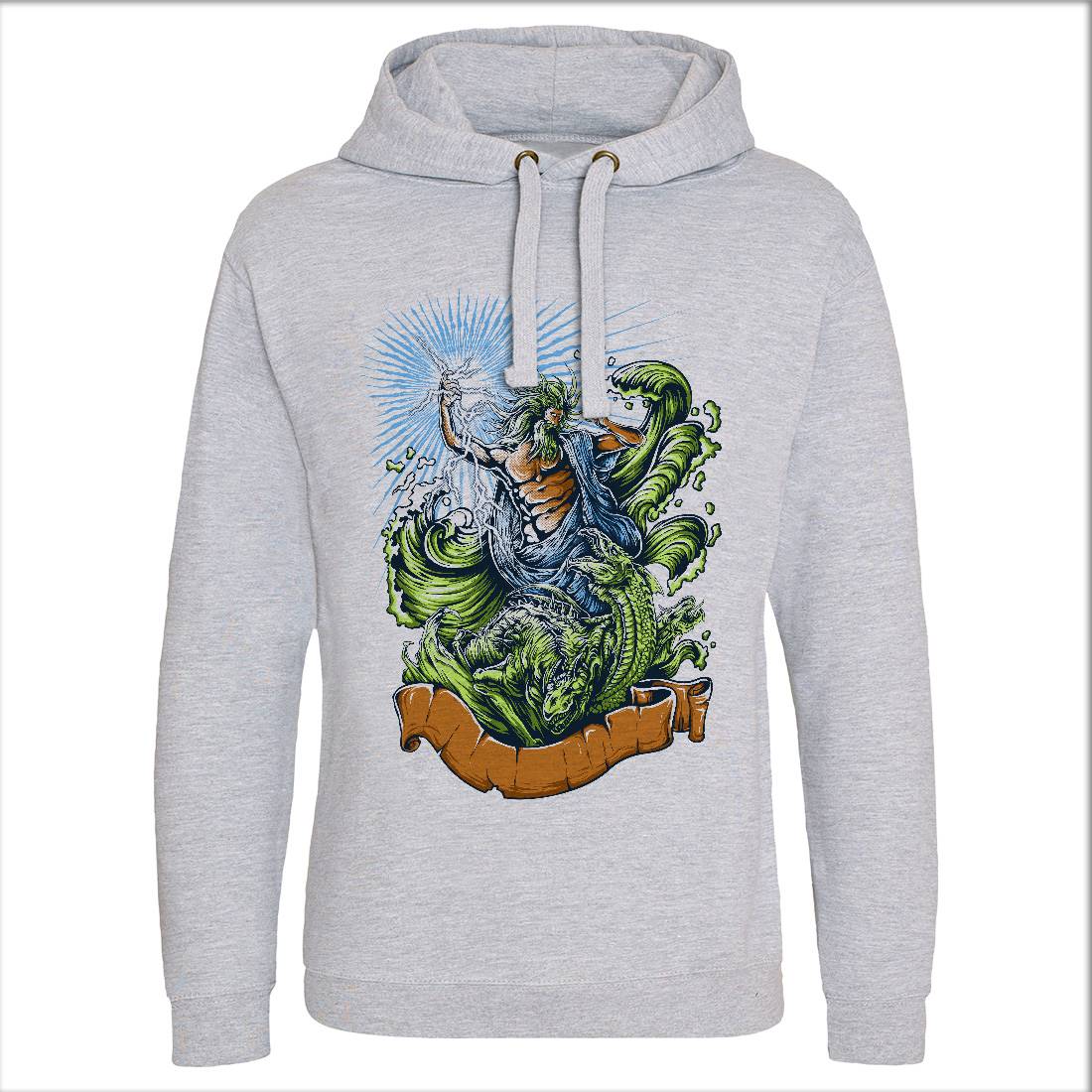 Poseidon Mens Hoodie Without Pocket Navy D067