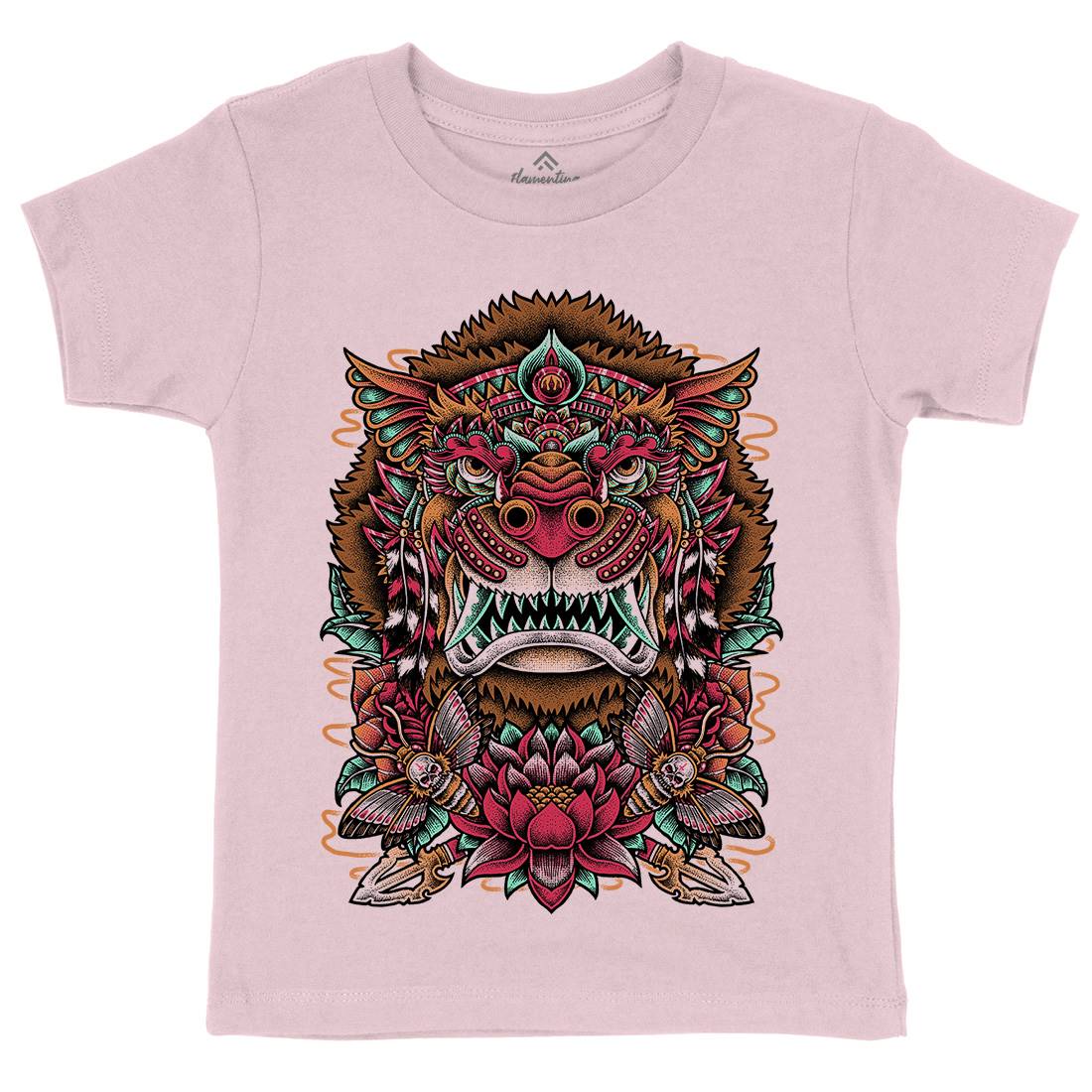 Rise Of Lion Kids Crew Neck T-Shirt Animals D071