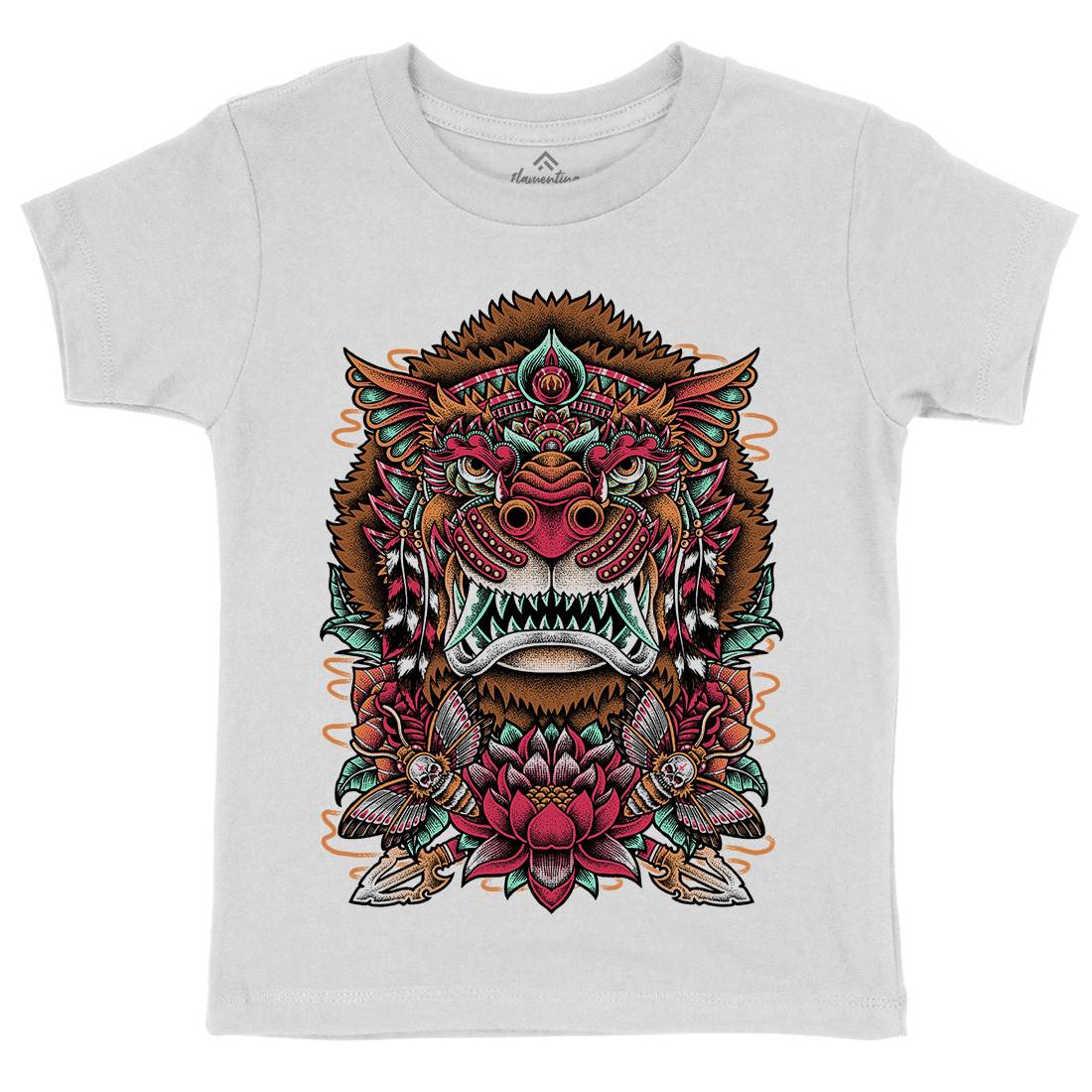 Rise Of Lion Kids Crew Neck T-Shirt Animals D071