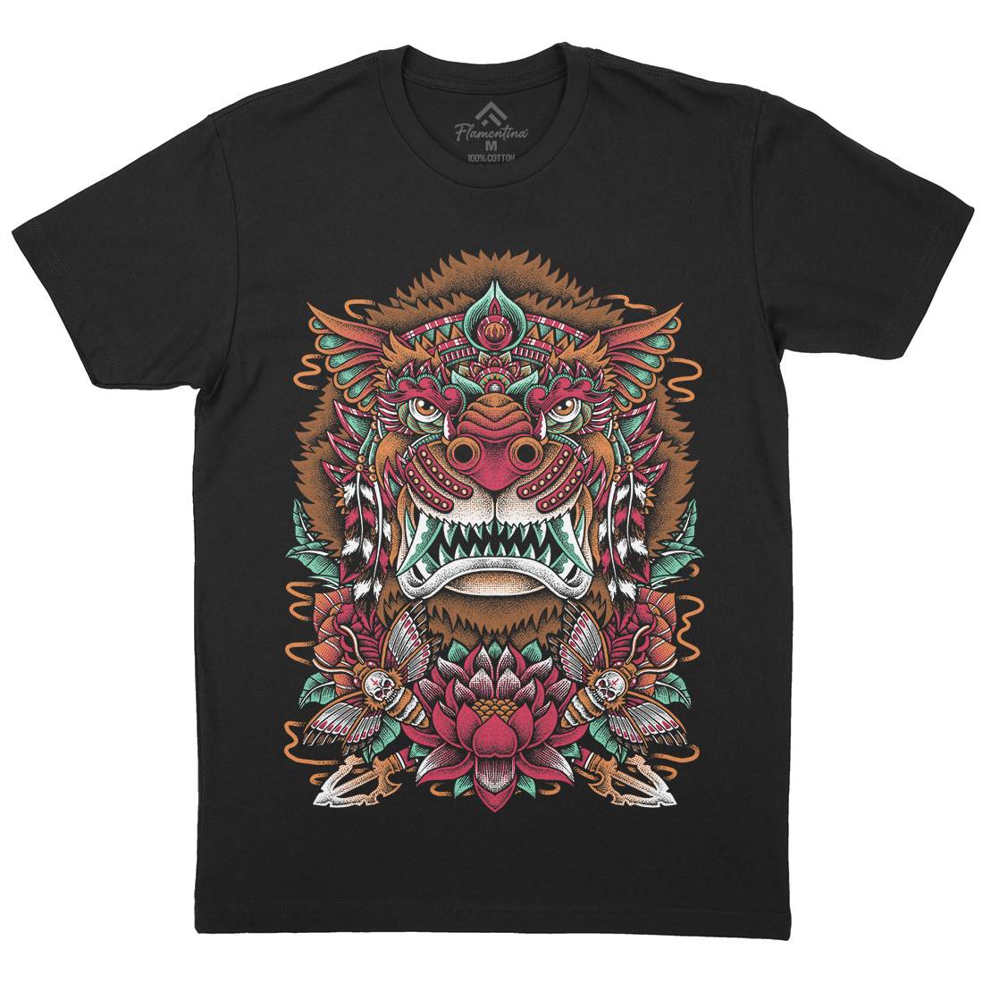 Rise Of Lion Mens Crew Neck T-Shirt Animals D071