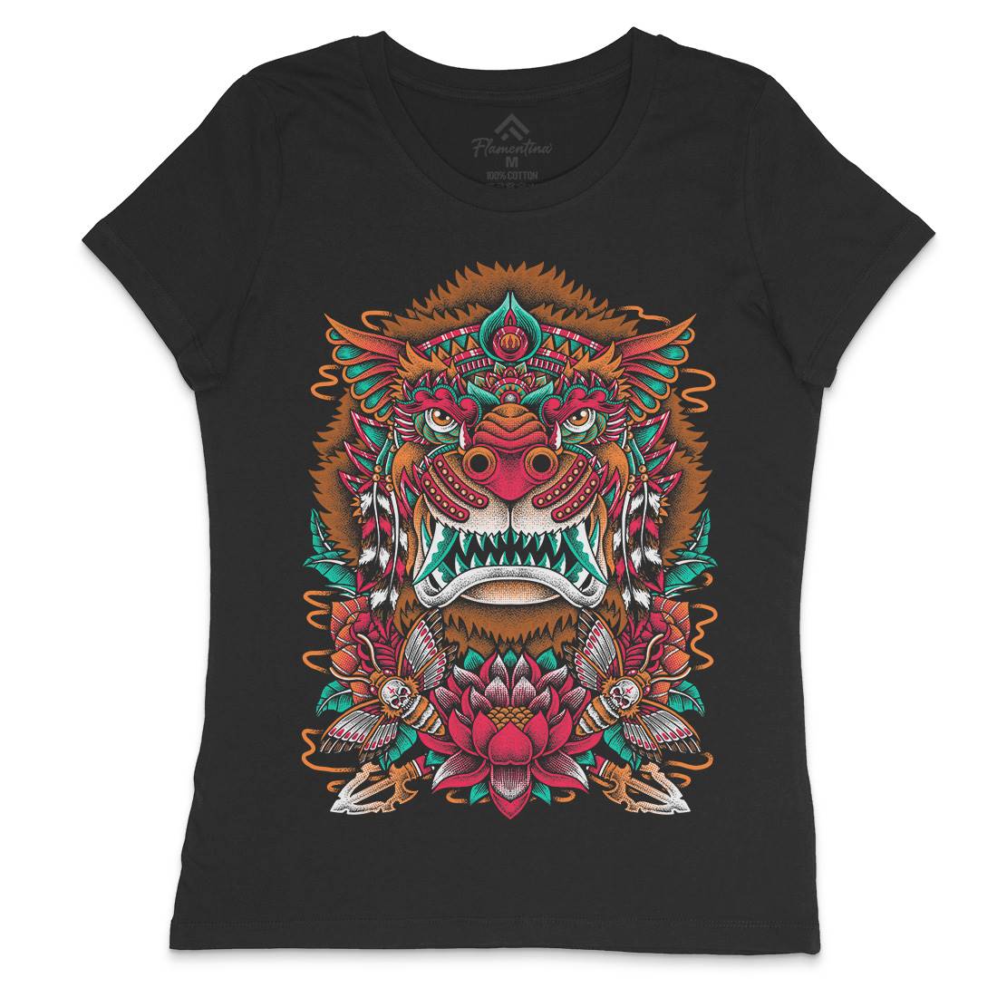 Rise Of Lion Womens Crew Neck T-Shirt Animals D071