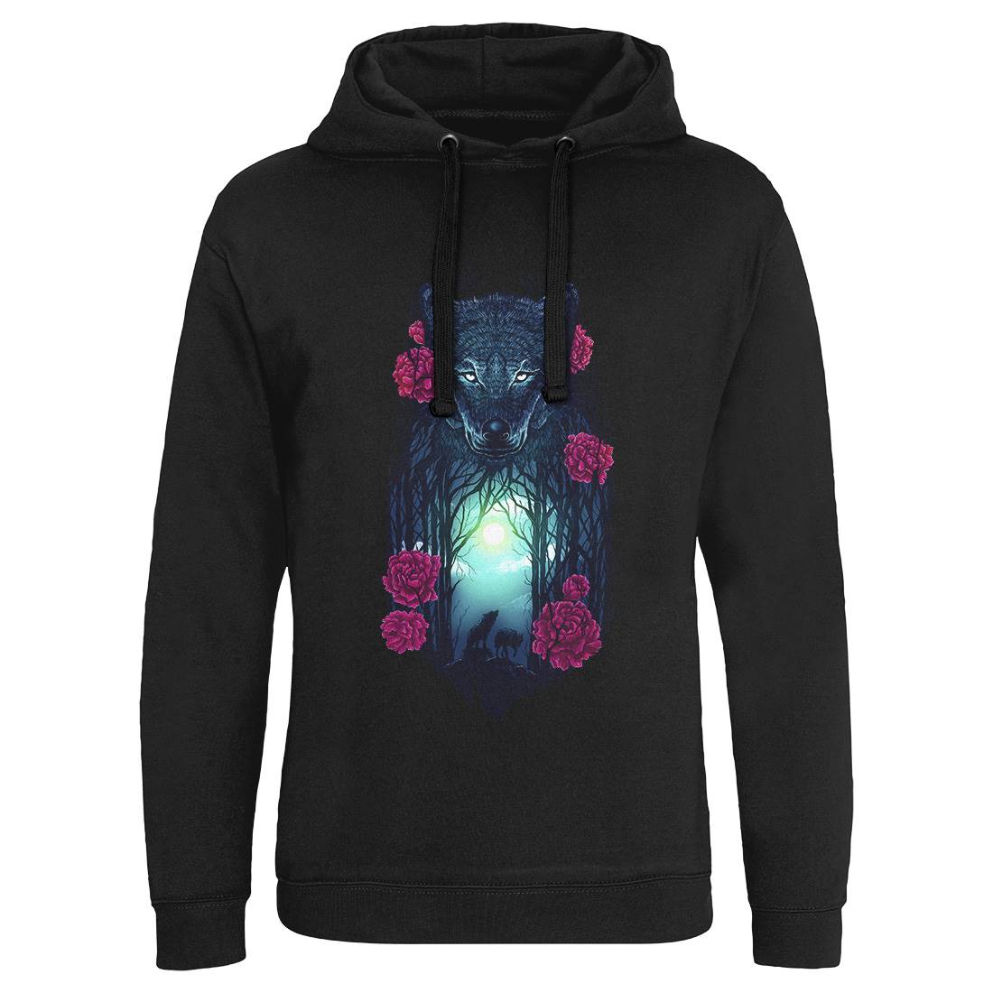 Running With The Wolves Mens Hoodie Without Pocket Animals D073