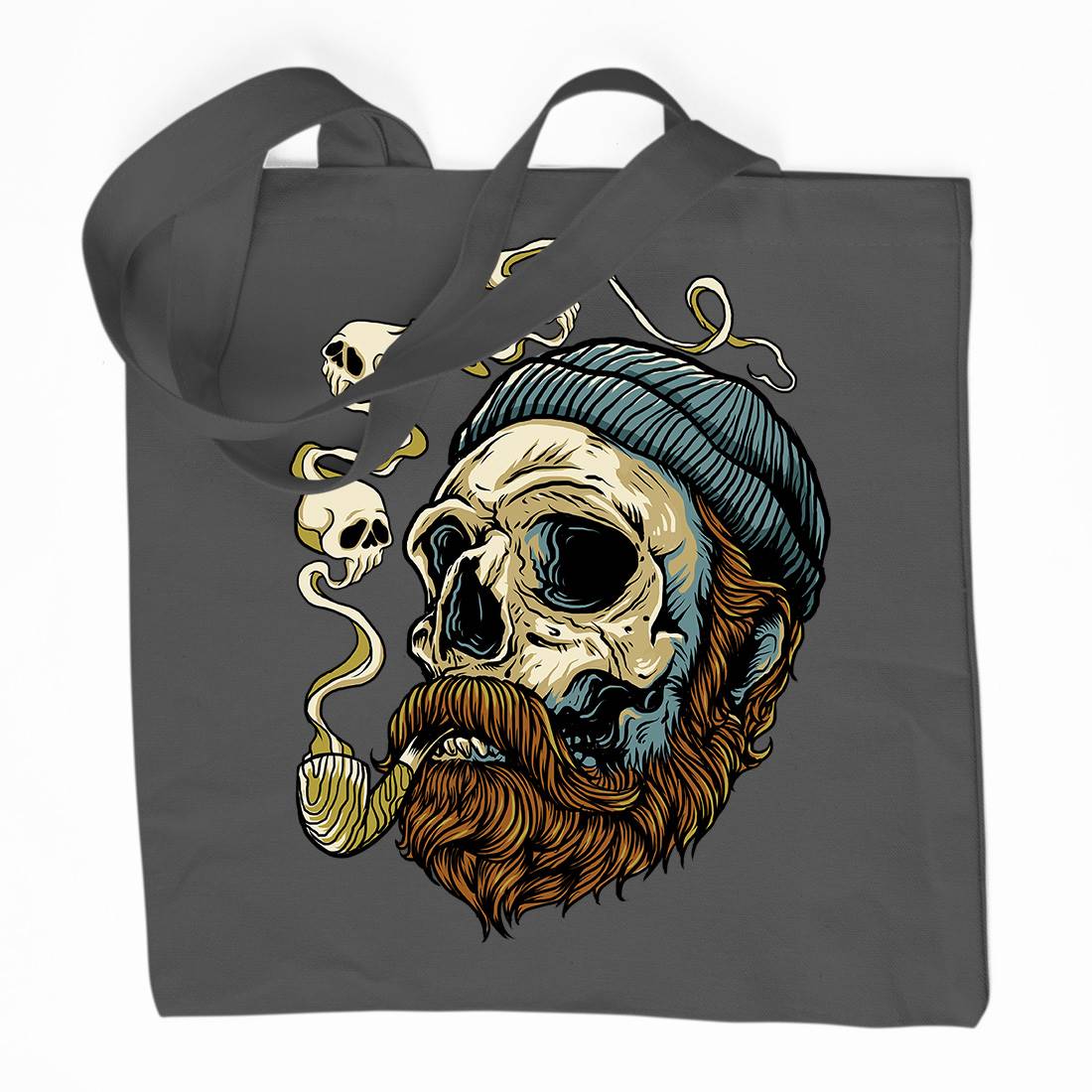 Sailor Skull Organic Premium Cotton Tote Bag Navy D074