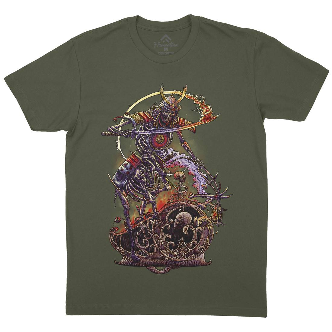 Samurai Centaur Mens Crew Neck T-Shirt Warriors D076