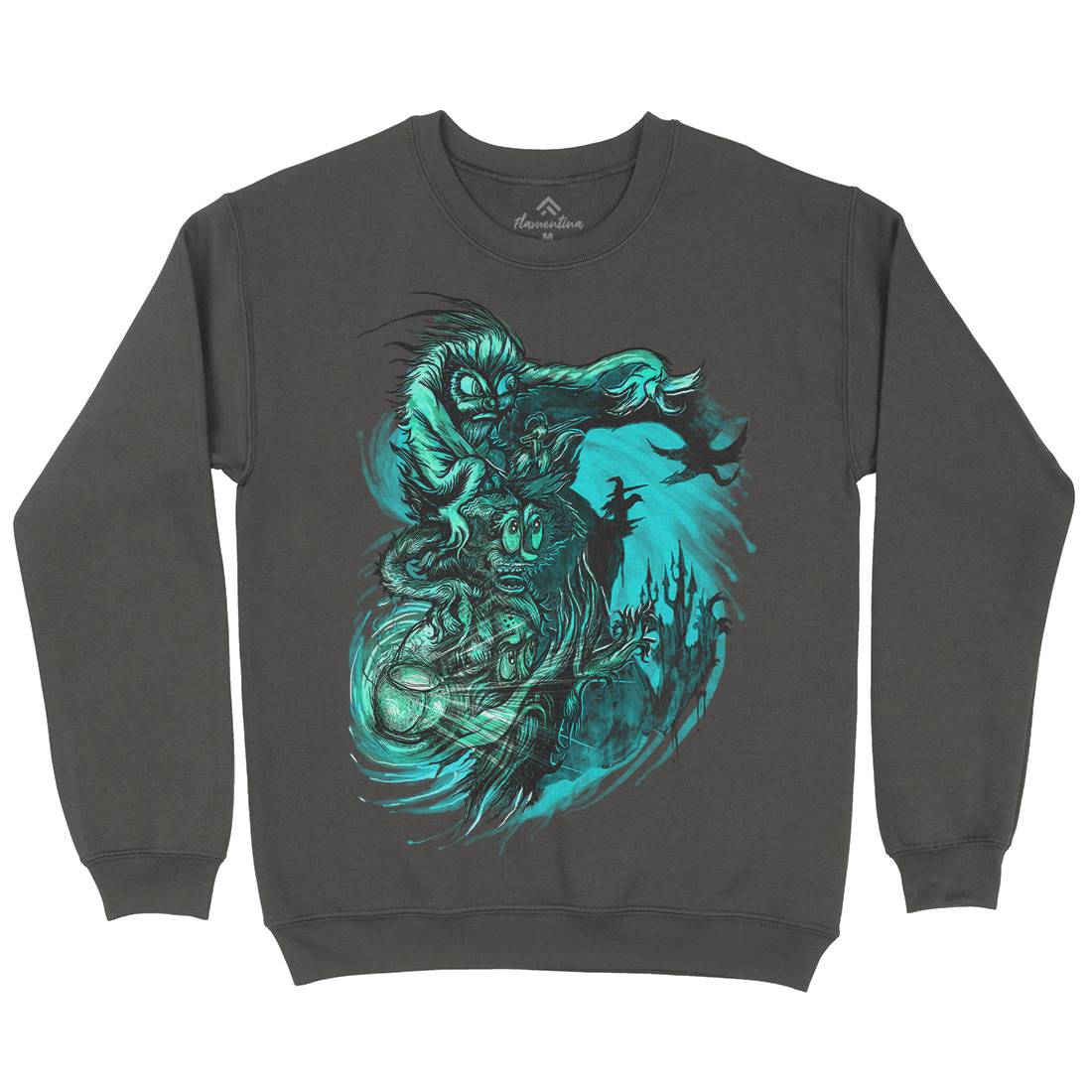 Playing With Shadows Mens Crew Neck Sweatshirt Horror D077
