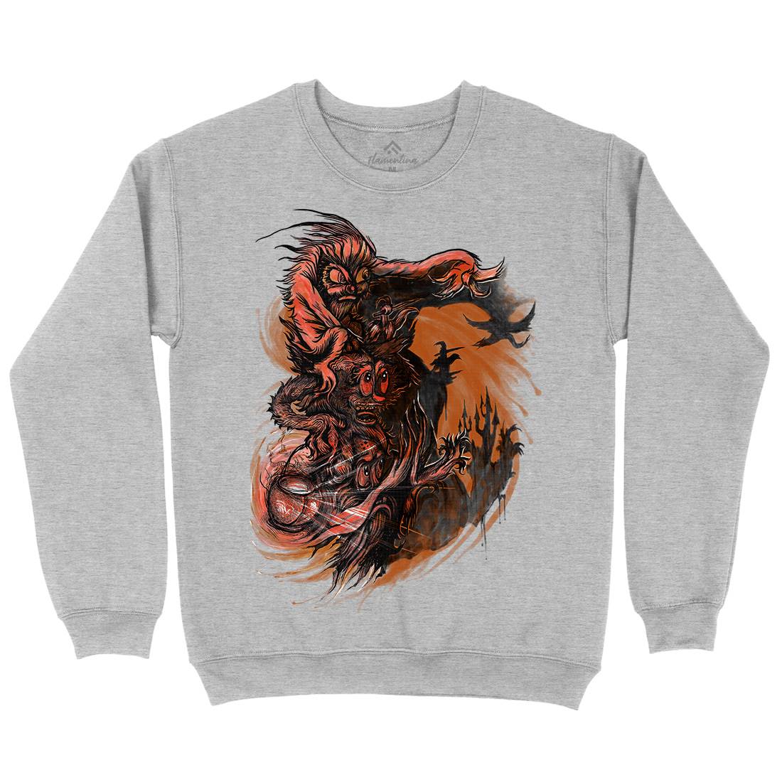 Playing With Shadows Kids Crew Neck Sweatshirt Horror D077