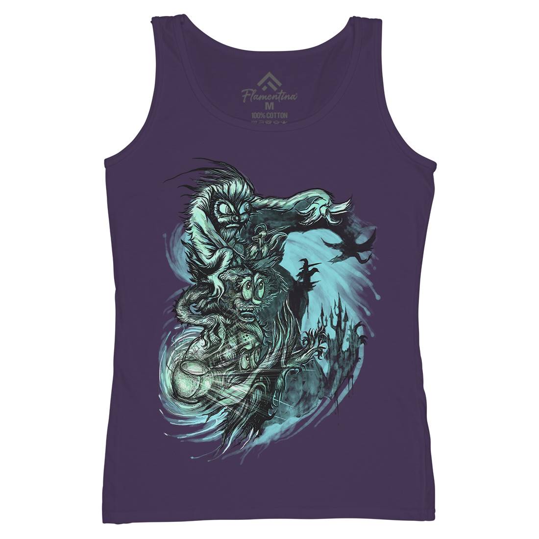 Playing With Shadows Womens Organic Tank Top Vest Horror D077