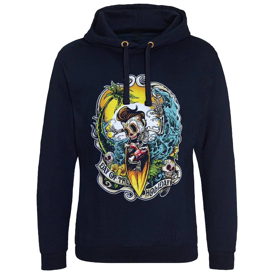 Skull Mens Hoodie Without Pocket Holiday D083