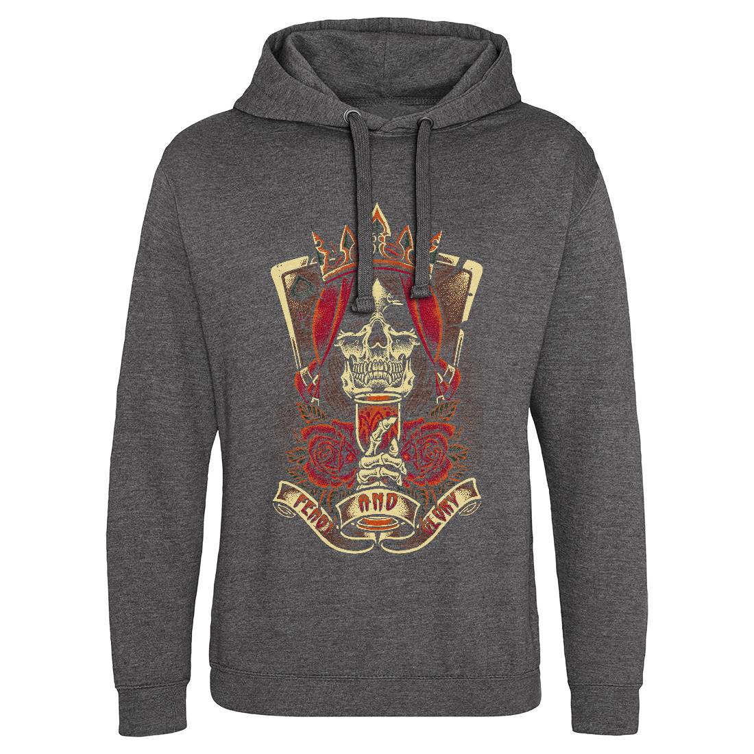 Skull King Mens Hoodie Without Pocket Horror D084