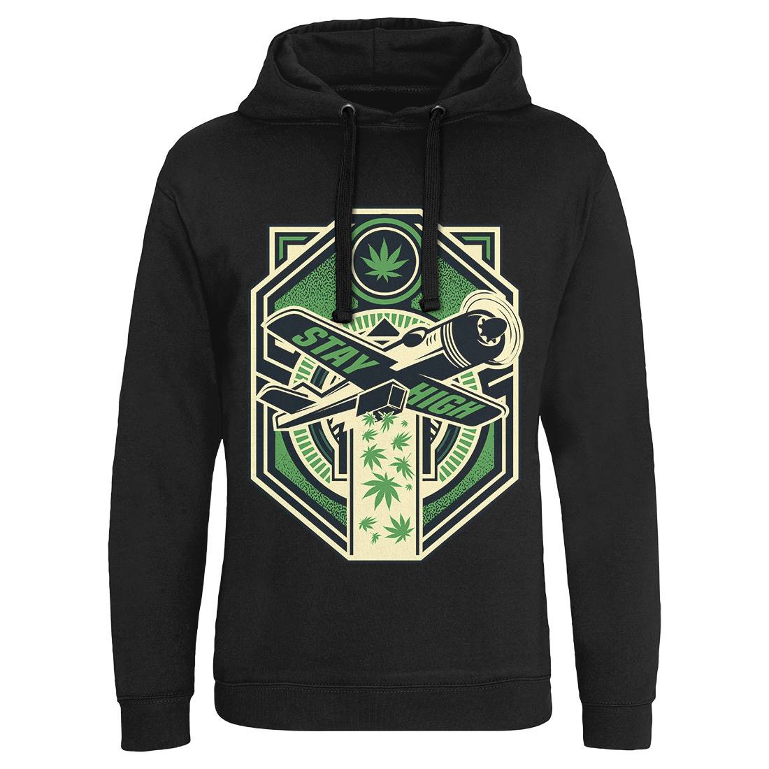 Stay High Mens Hoodie Without Pocket Drugs D087