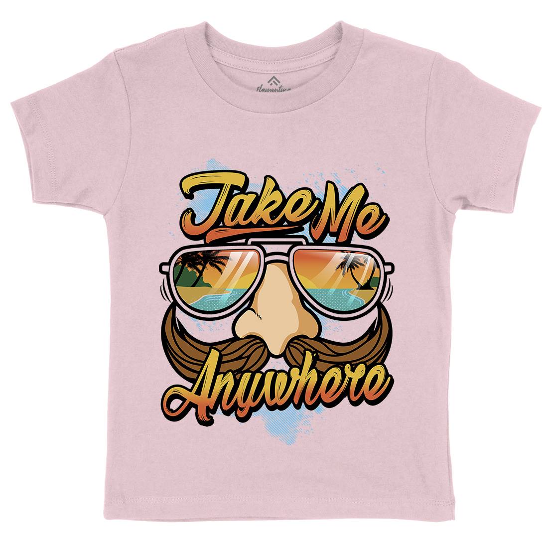 Summer Time Kids Crew Neck T-Shirt Holiday D088