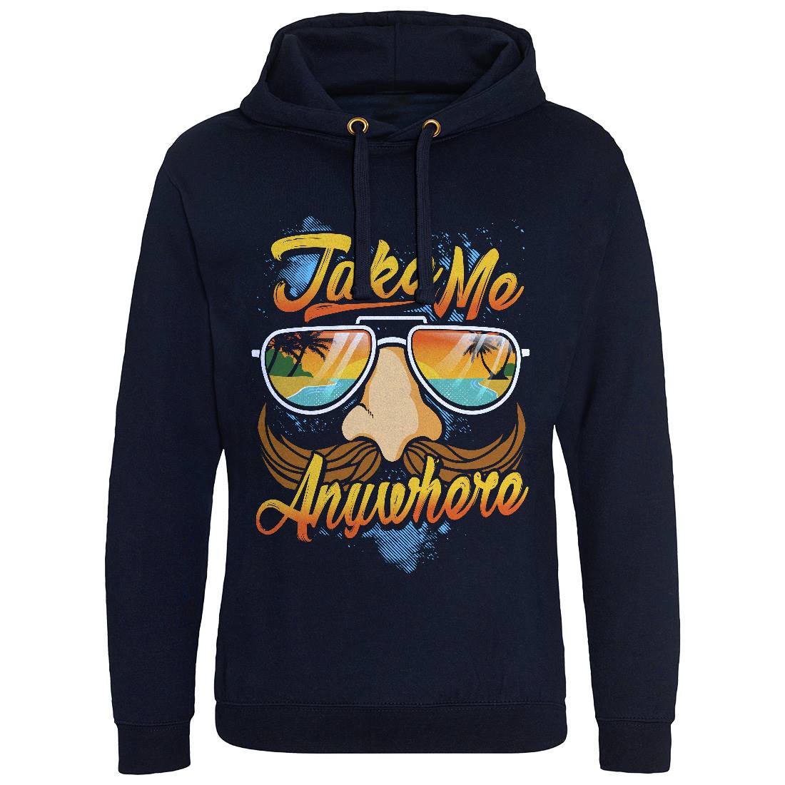 Summer Time Mens Hoodie Without Pocket Holiday D088