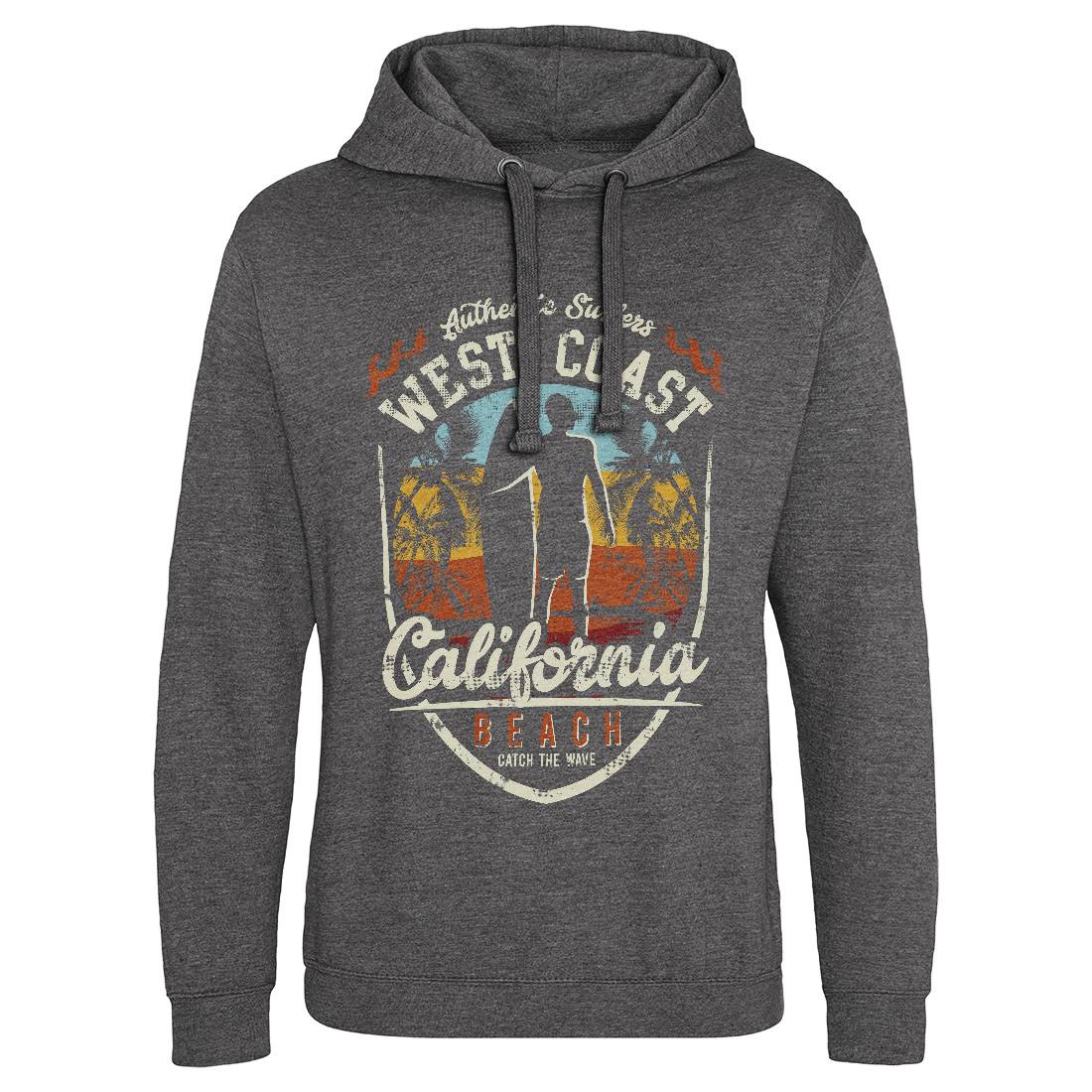 West Coast California Beach Mens Hoodie Without Pocket Holiday D095