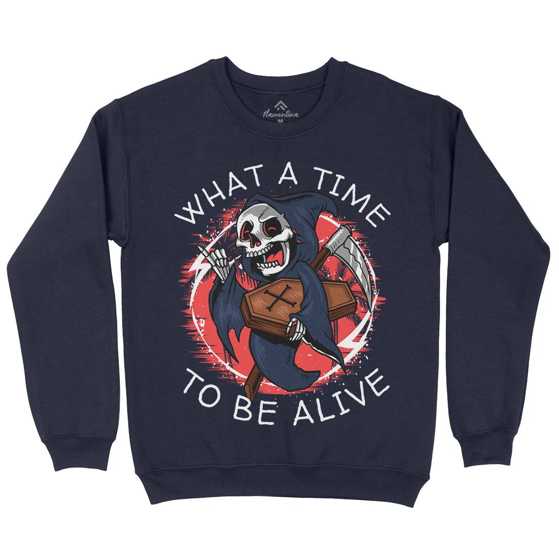 What A Time To Be Alive Kids Crew Neck Sweatshirt Funny D096