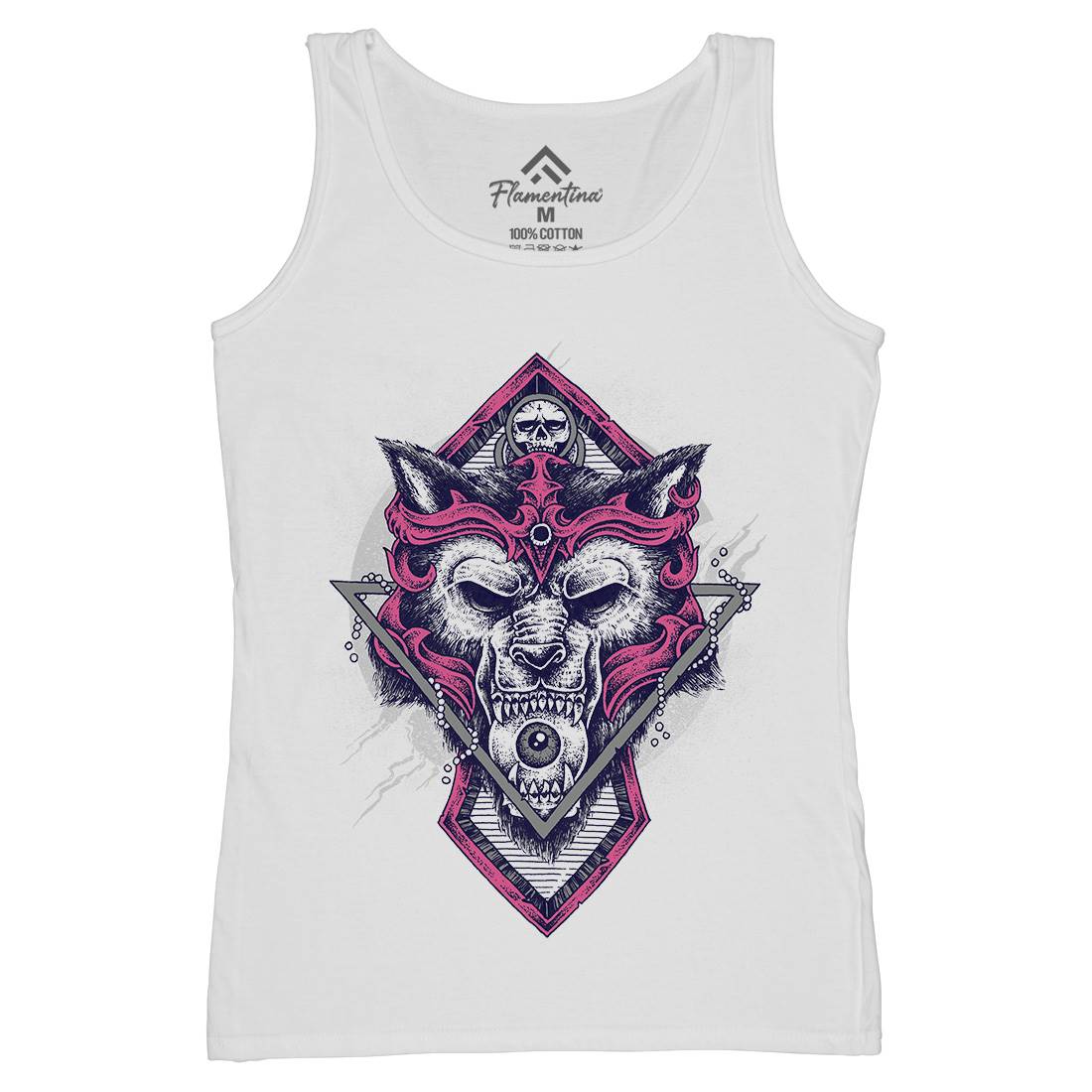 Wolf Warrior Womens Organic Tank Top Vest Animals D098