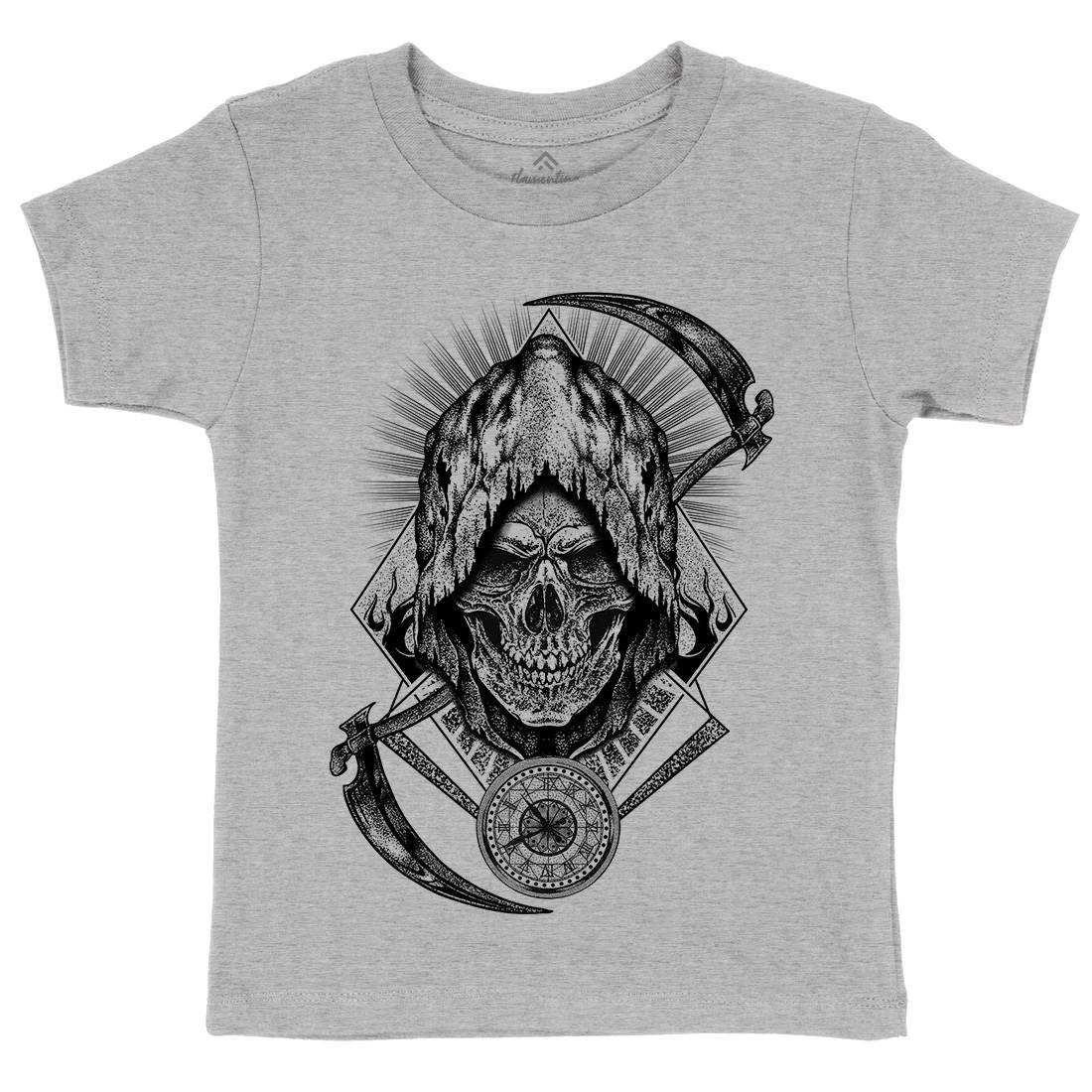 Your Time Has Arrived Kids Organic Crew Neck T-Shirt Horror D099
