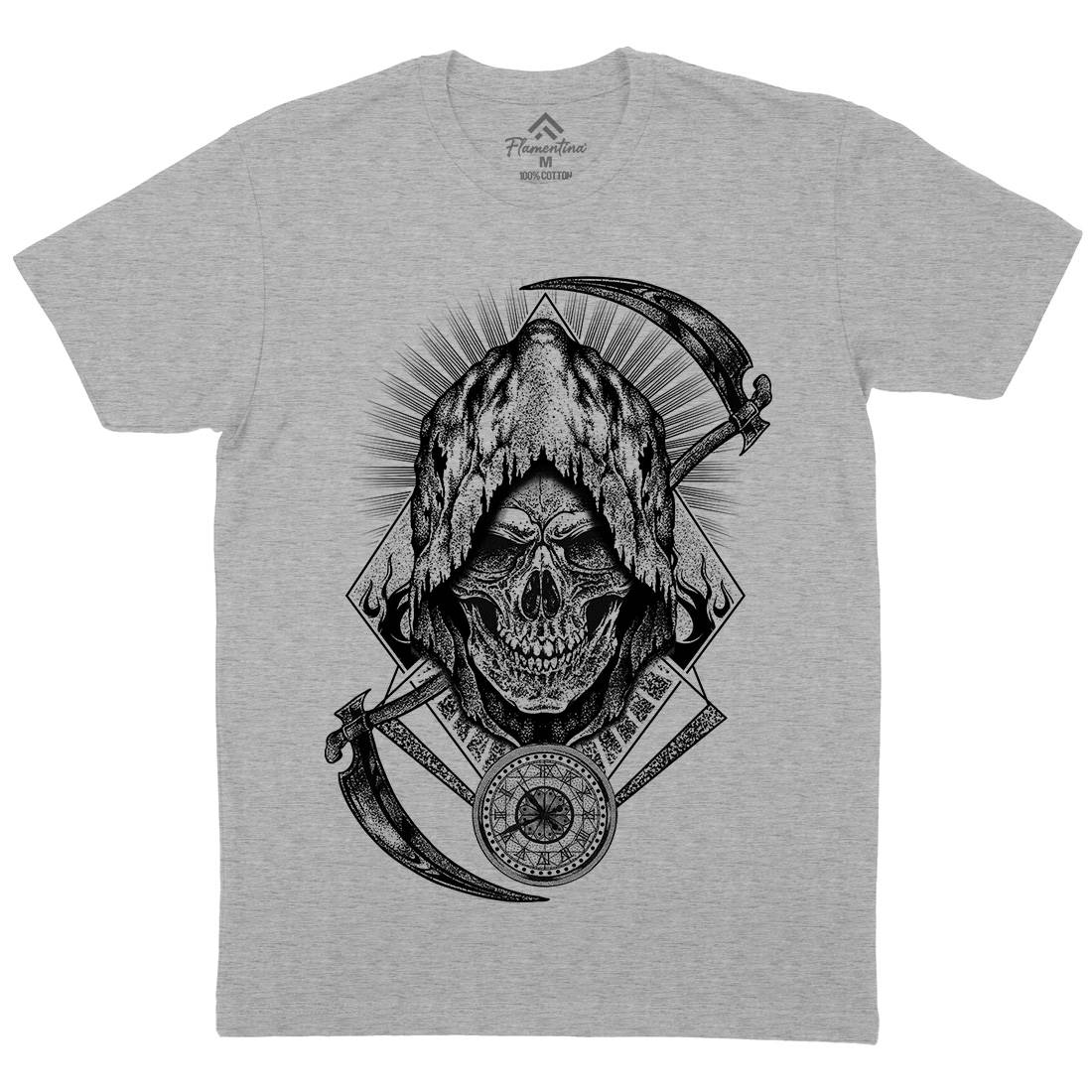 Your Time Has Arrived Mens Organic Crew Neck T-Shirt Horror D099