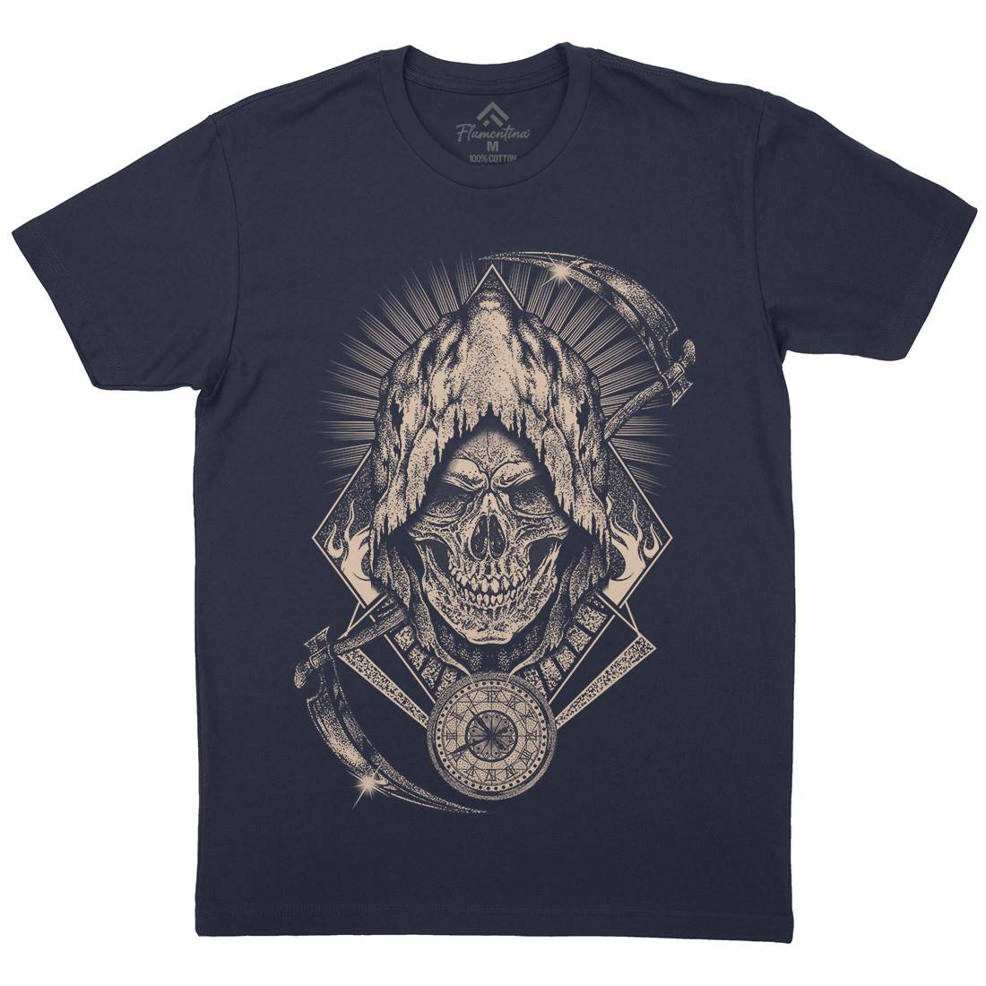 Your Time Has Arrived Mens Crew Neck T-Shirt Horror D099