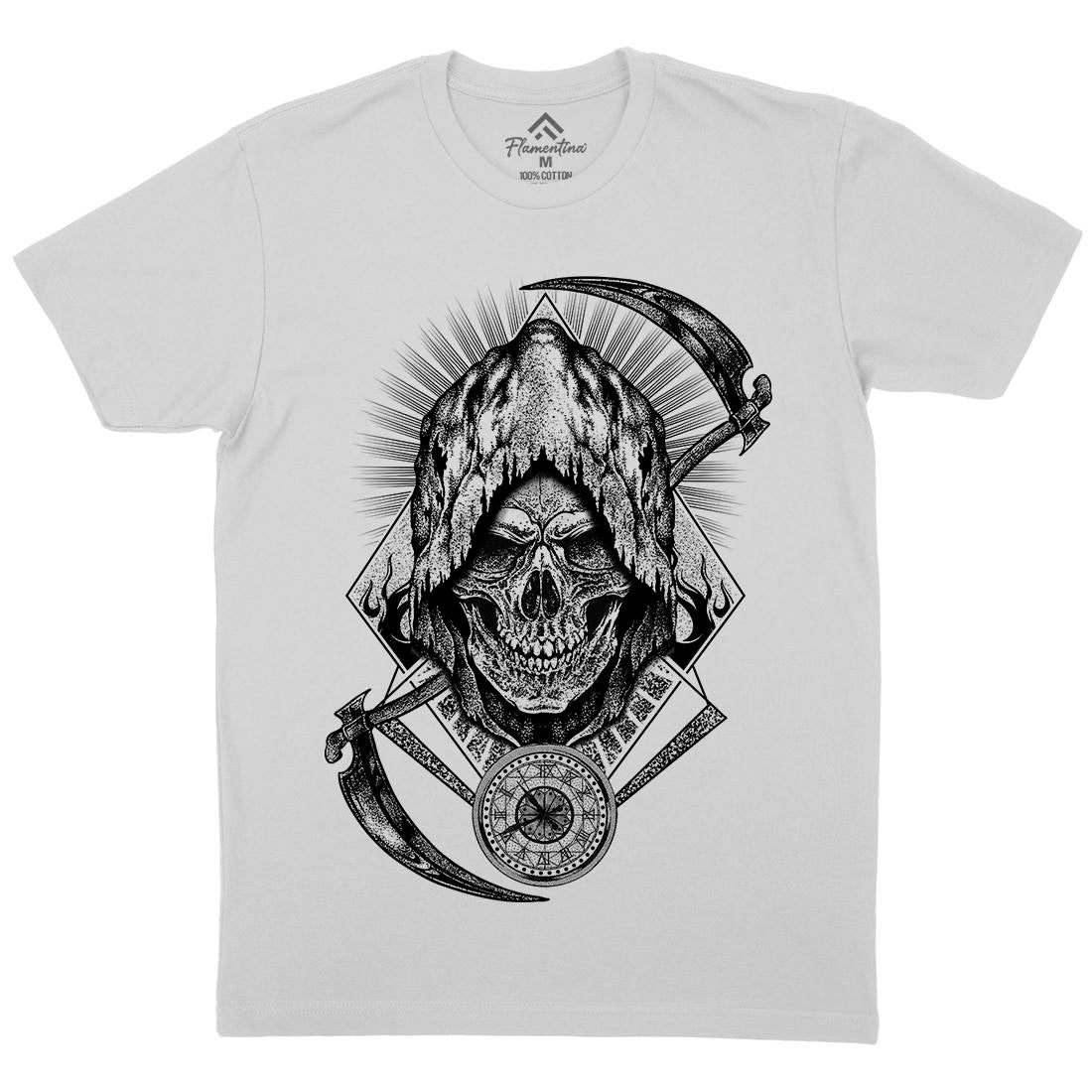 Your Time Has Arrived Mens Crew Neck T-Shirt Horror D099