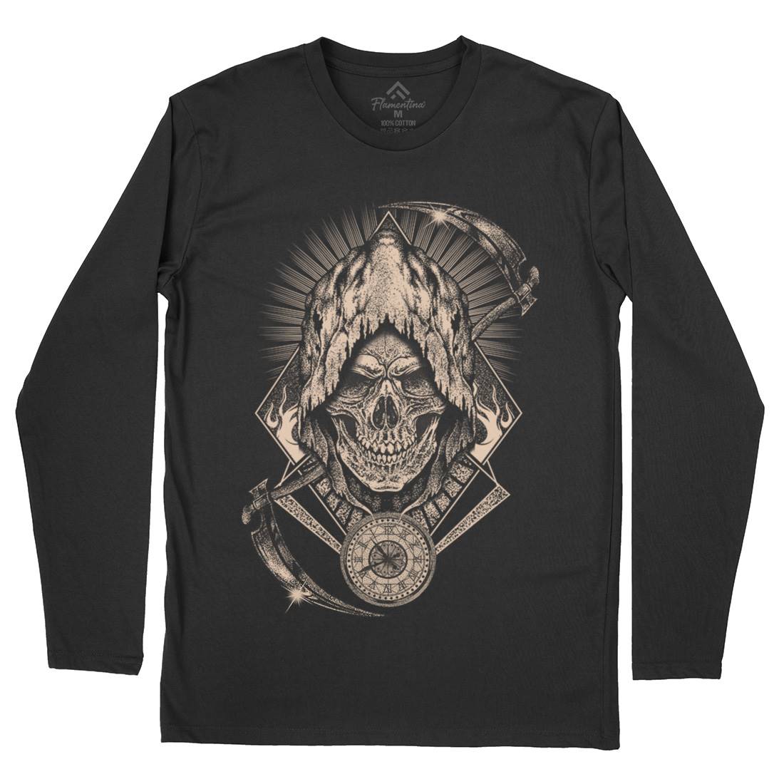 Your Time Has Arrived Mens Long Sleeve T-Shirt Horror D099