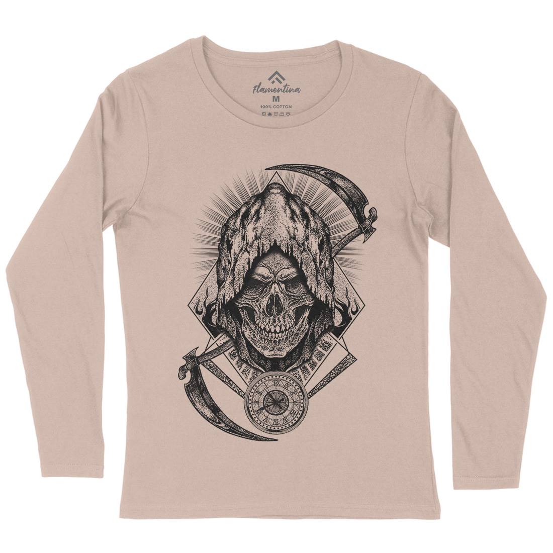 Your Time Has Arrived Womens Long Sleeve T-Shirt Horror D099