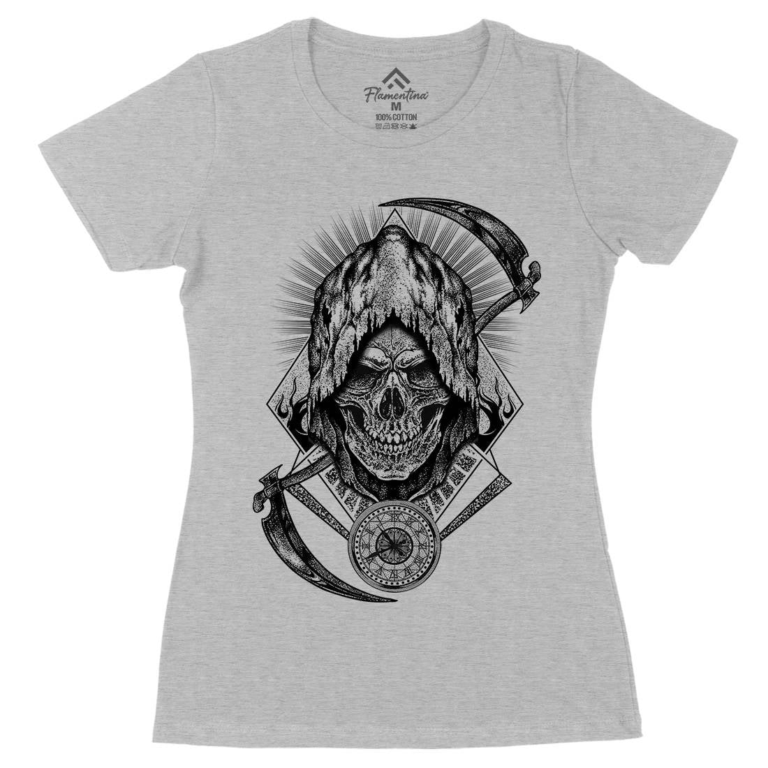 Your Time Has Arrived Womens Organic Crew Neck T-Shirt Horror D099