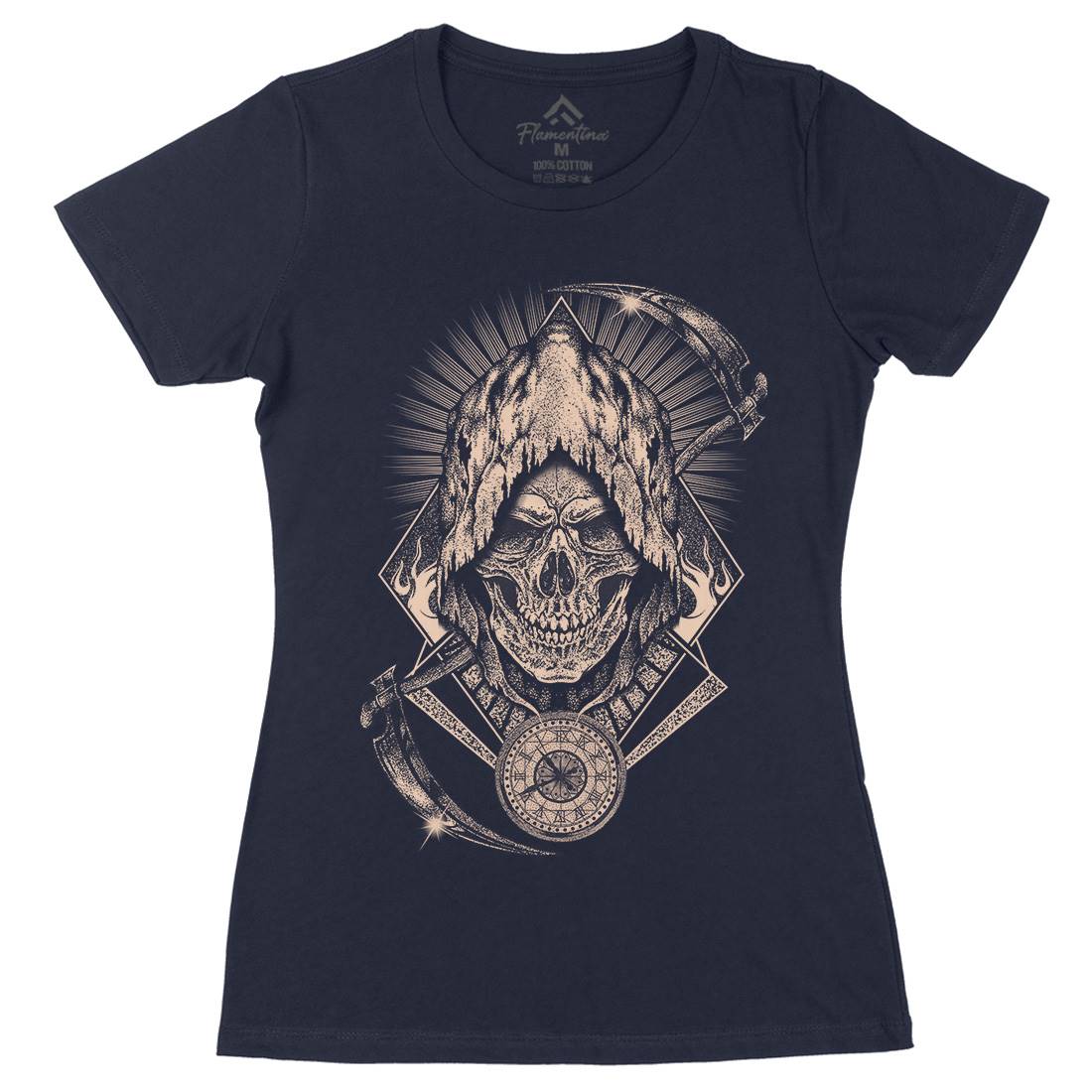 Your Time Has Arrived Womens Organic Crew Neck T-Shirt Horror D099