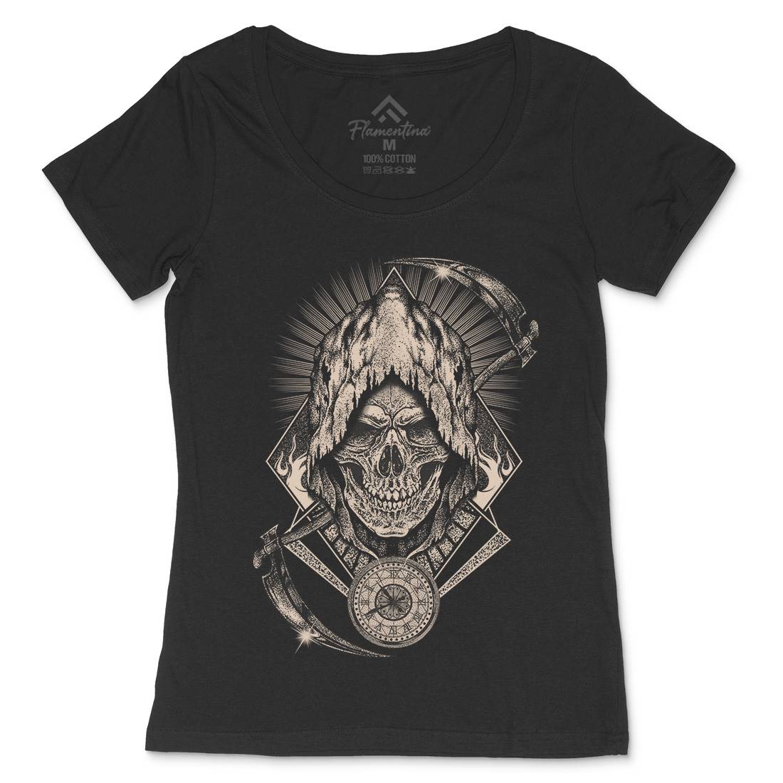 Your Time Has Arrived Womens Scoop Neck T-Shirt Horror D099