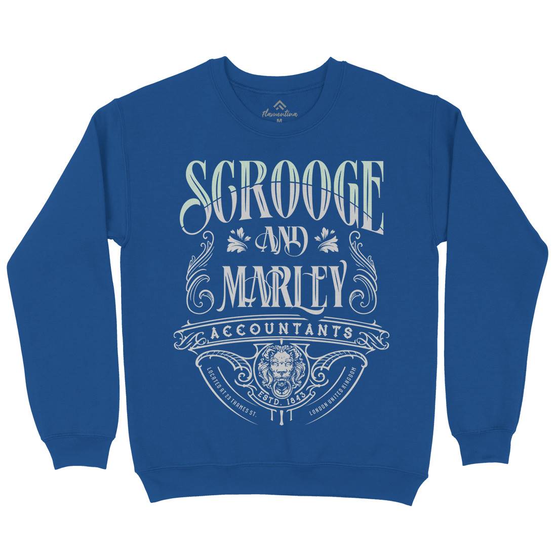 Scrooge And Marley Mens Crew Neck Sweatshirt Christmas D100