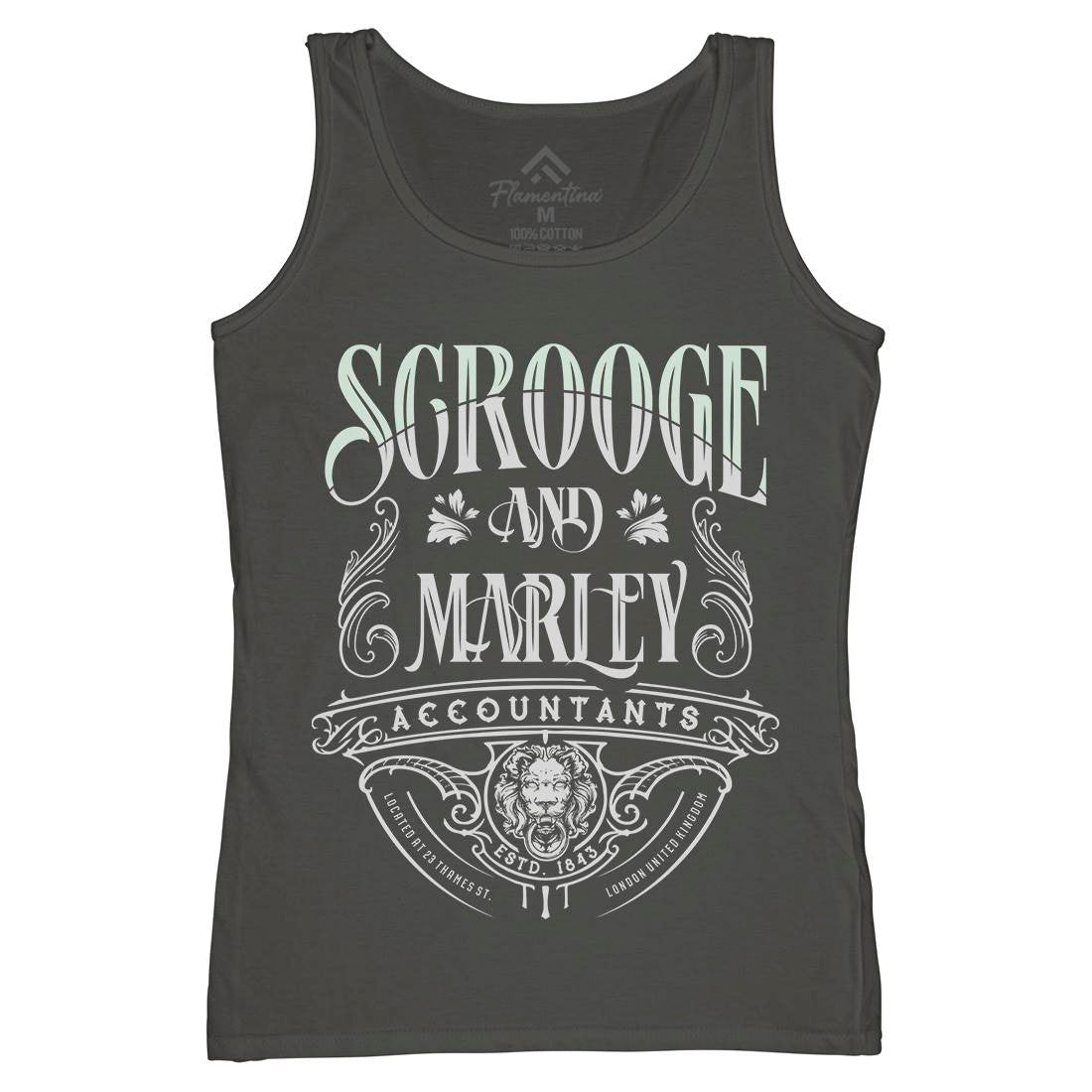 Scrooge And Marley Womens Organic Tank Top Vest Christmas D100