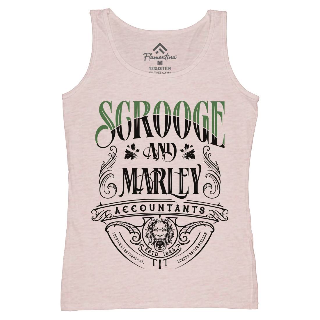 Scrooge And Marley Womens Organic Tank Top Vest Christmas D100