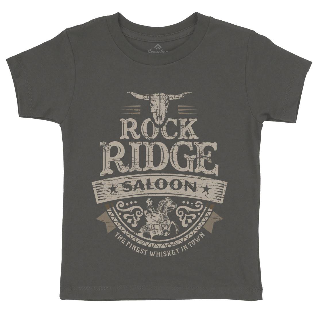 Rock Ridge Saloon Kids Organic Crew Neck T-Shirt Music D101