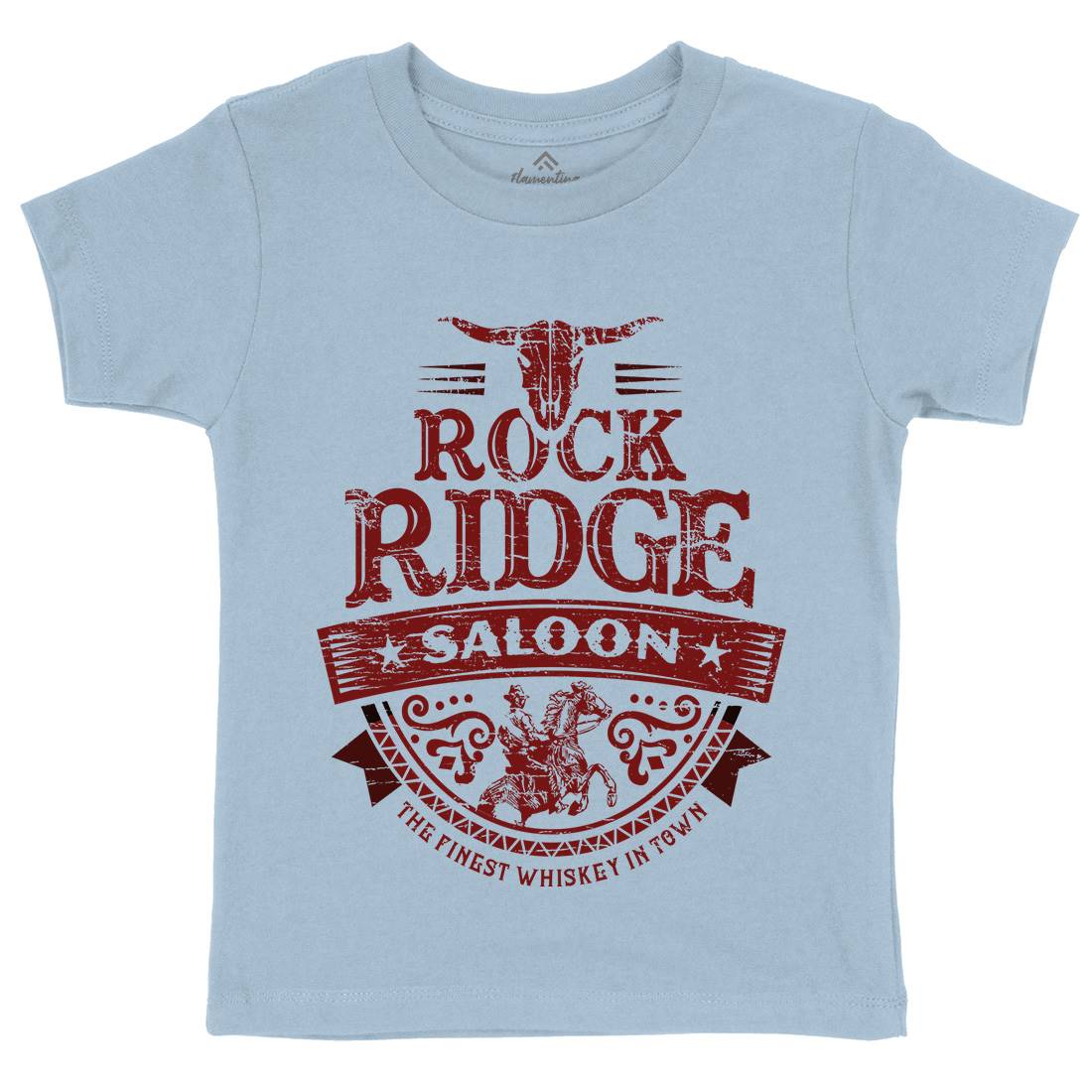 Rock Ridge Saloon Kids Organic Crew Neck T-Shirt Music D101